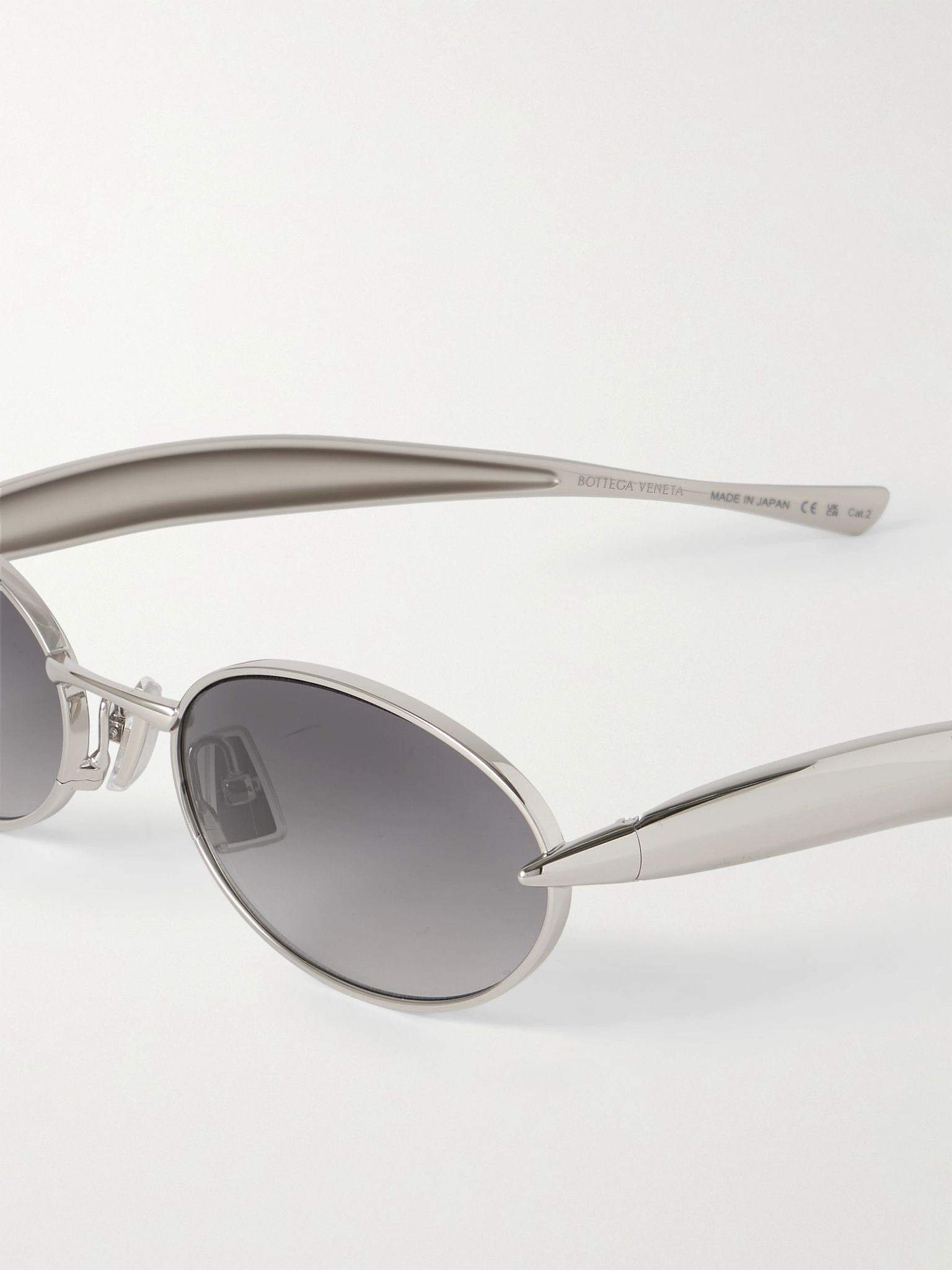 Sardine oval-frame silver-tone sunglasses Silver - 4