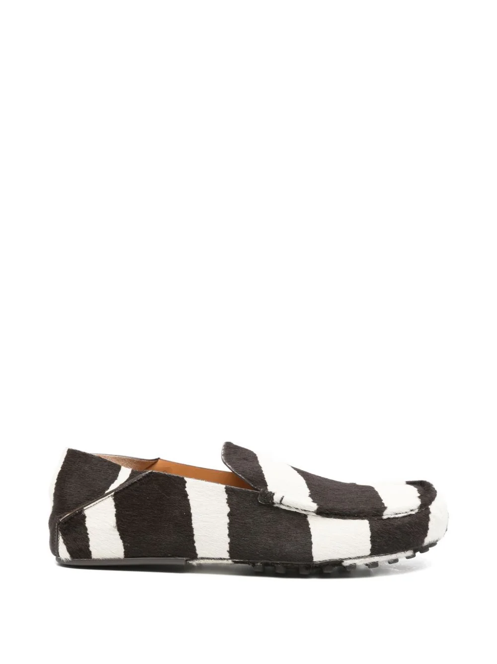 striped gommino loafers - 1