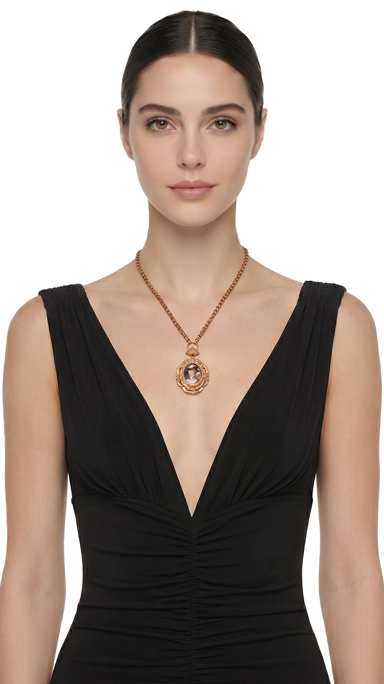 FACE PENDANT NECKLACE - 1