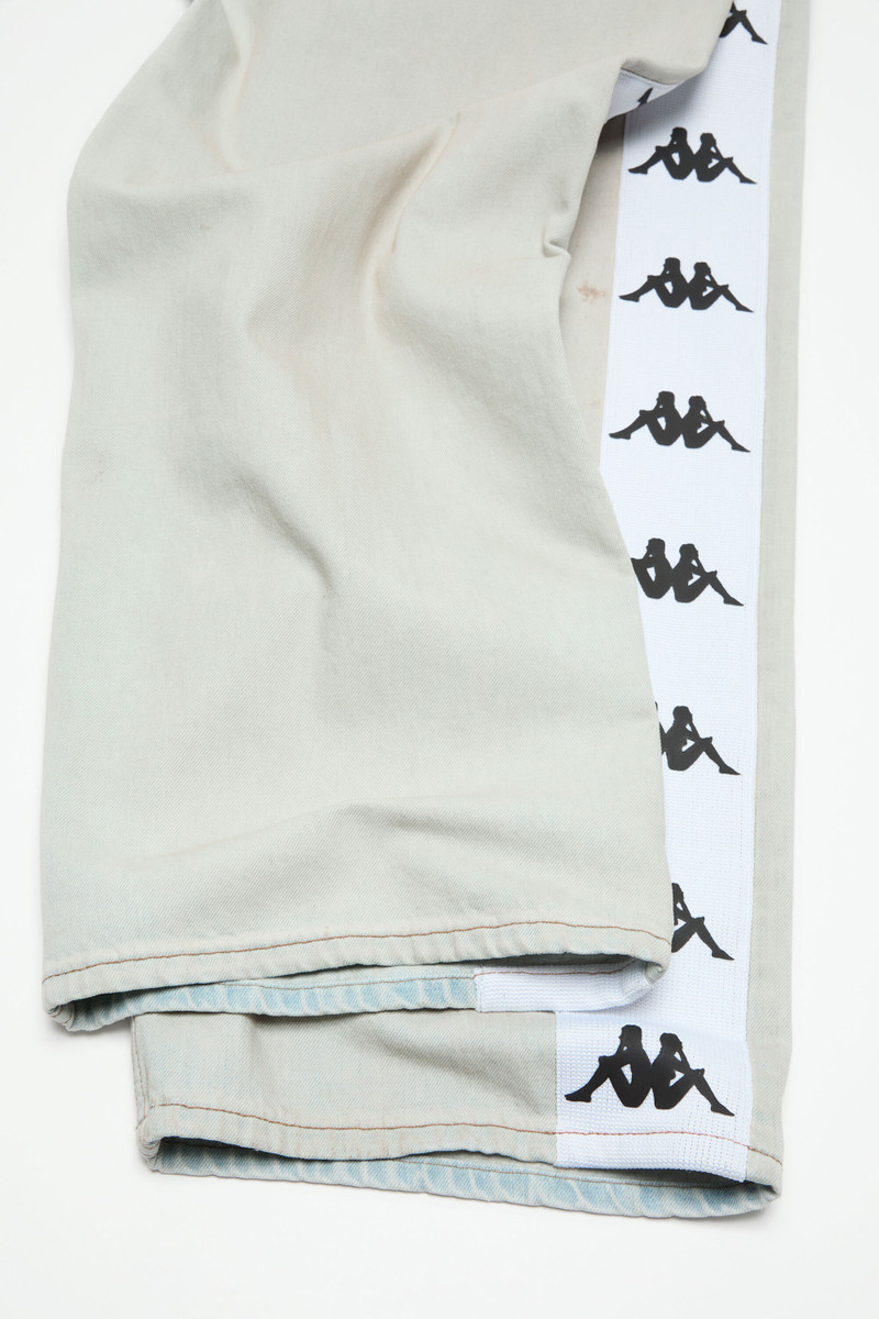 Loose fit jeans - 1981M Acne Studios x Kappa - Light blue/white 8