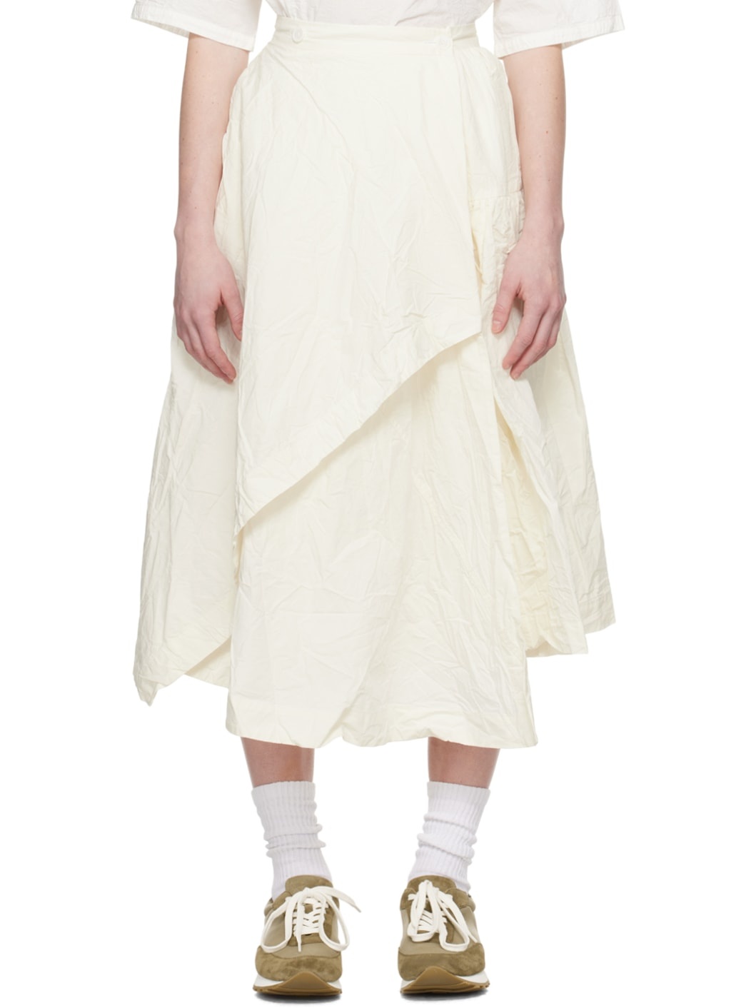 White Javeline Midi Skirt - 1
