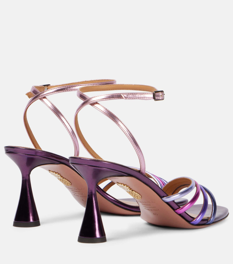 AQUAZZURA Latour 75 faux leather sandals outlook