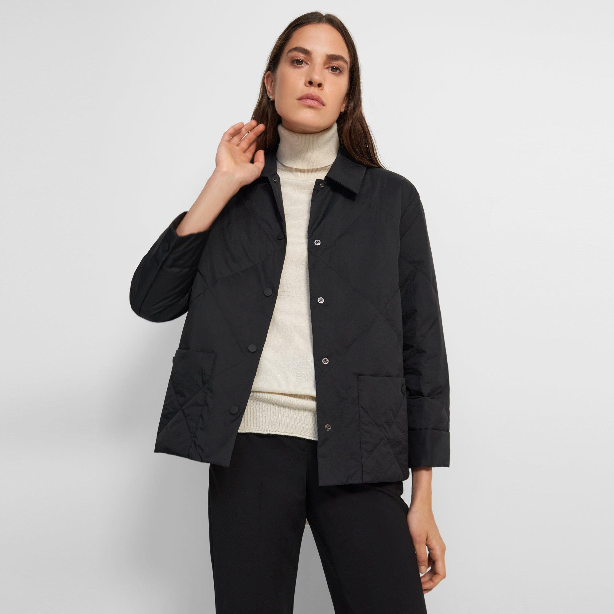 Quilted Jacket in Water-Resistant Nylon - 5