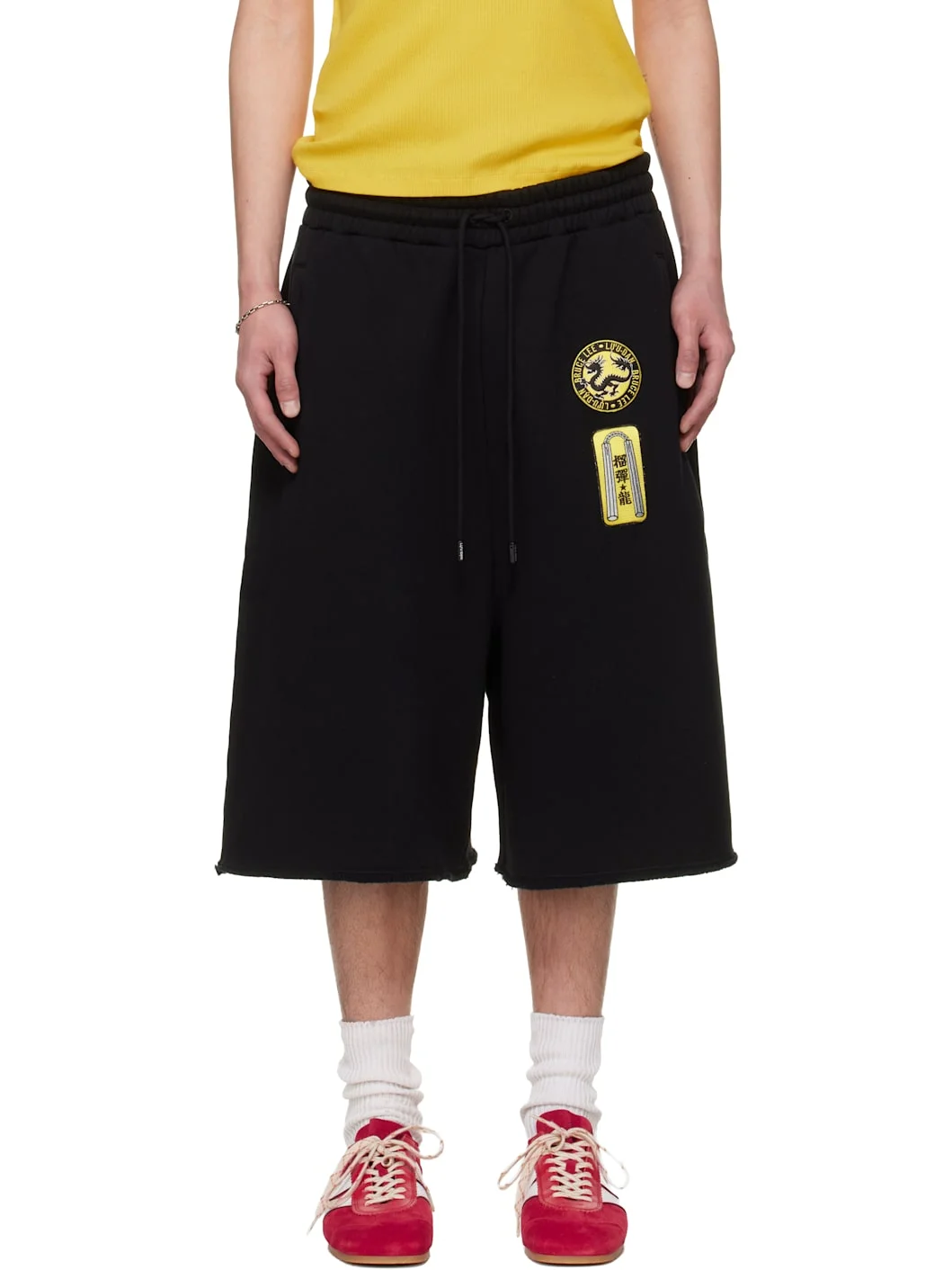 BRUCE LEE x LỰU ĐẠN Black Zoku Shorts - 1
