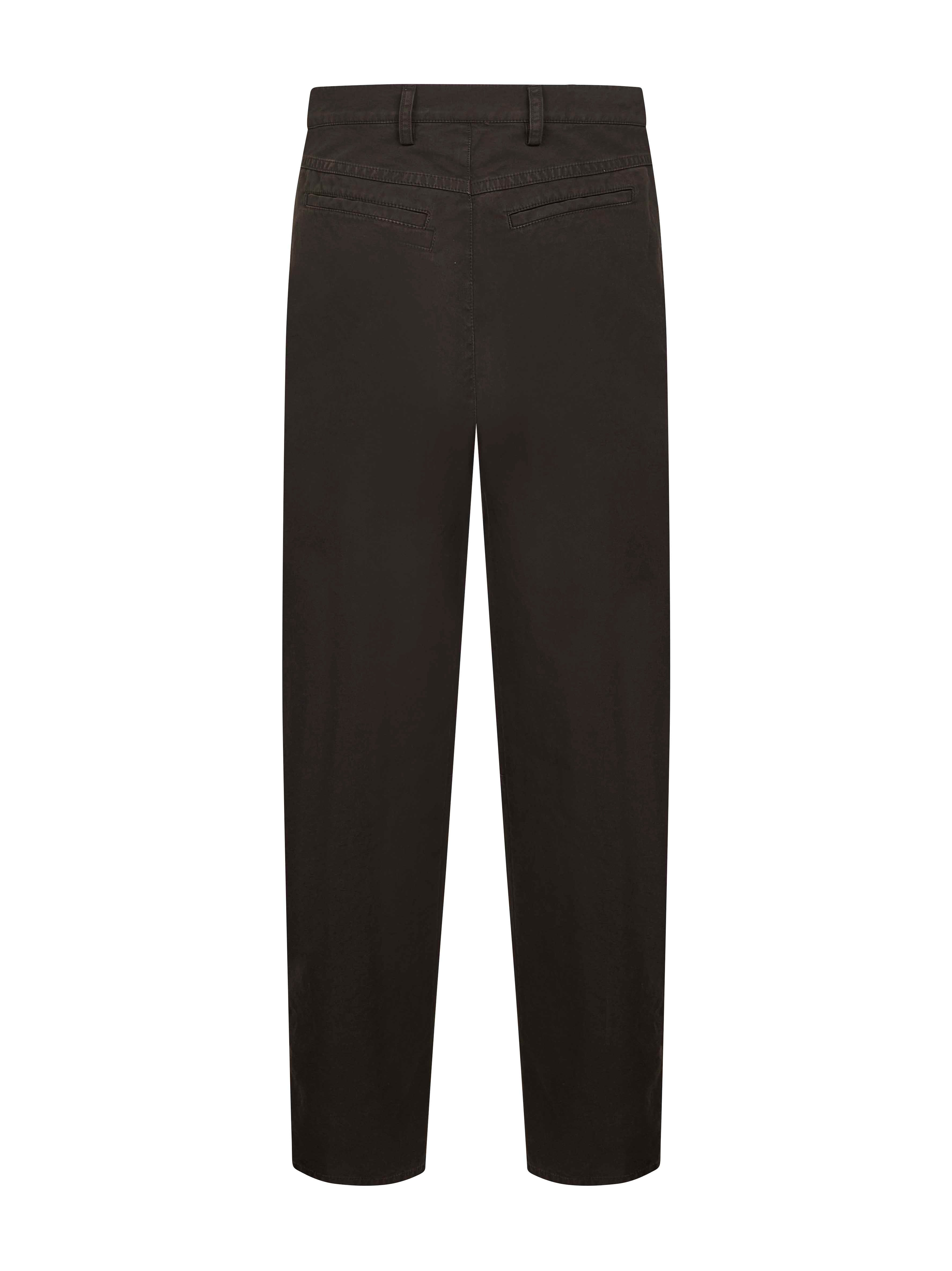 Dries Van Noten Men Brown Cotton Canvas Straight-Leg Trousers - 2