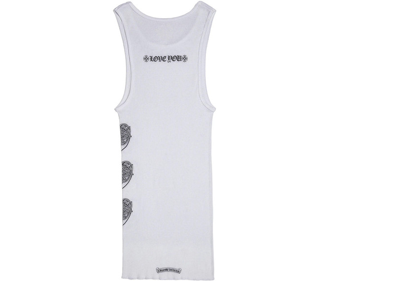 Chrome Hearts Chrome Hearts Love You Rib Tank White/Black outlook