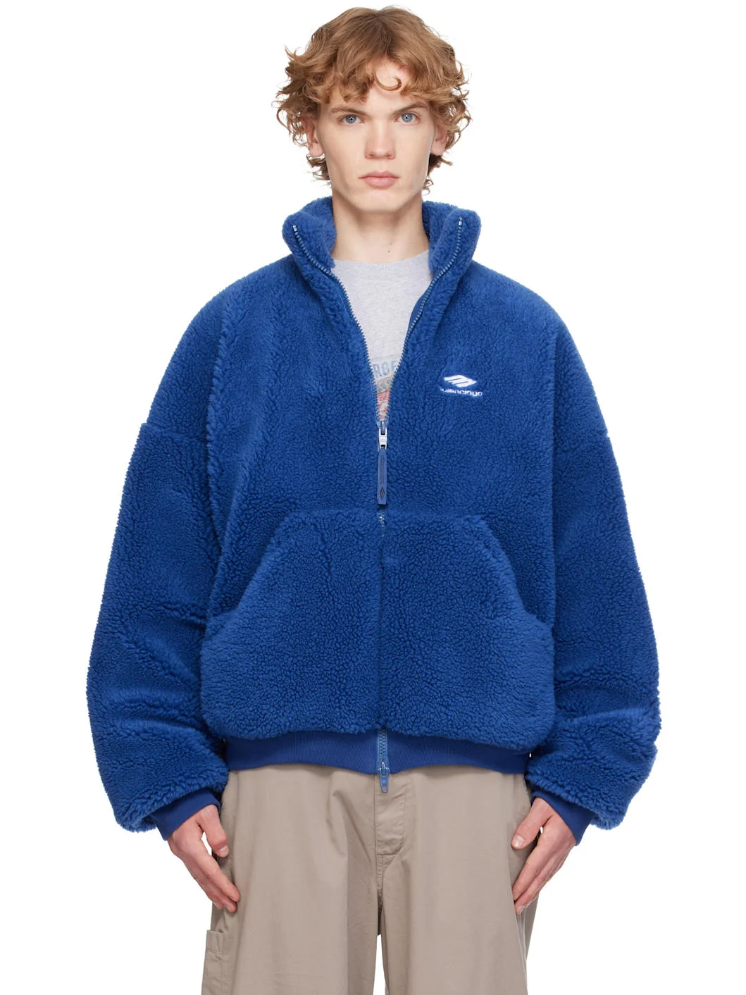 Blue Zip-Up Jacket - 1