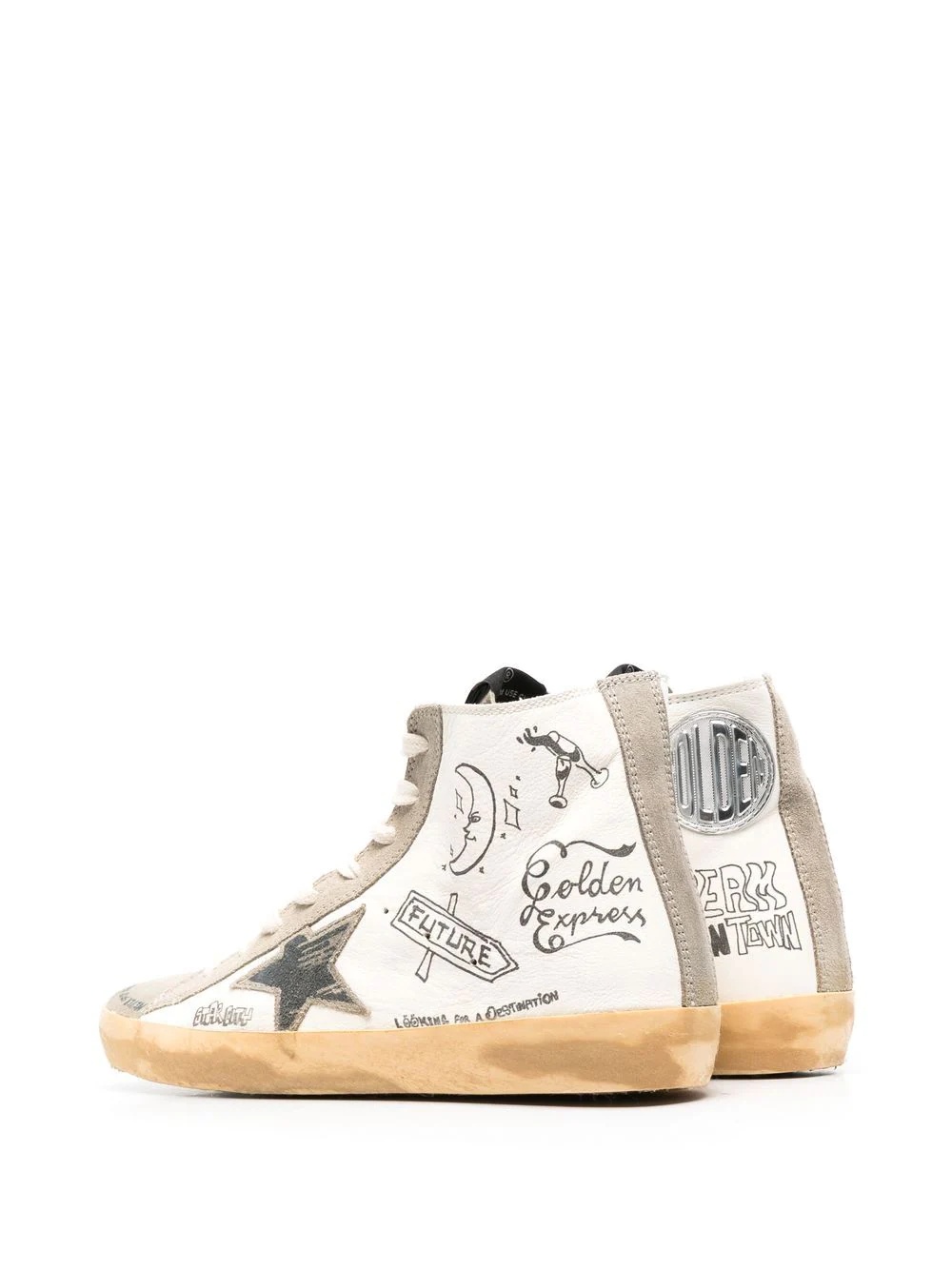 Francy Journey-print high-top sneakers - 3