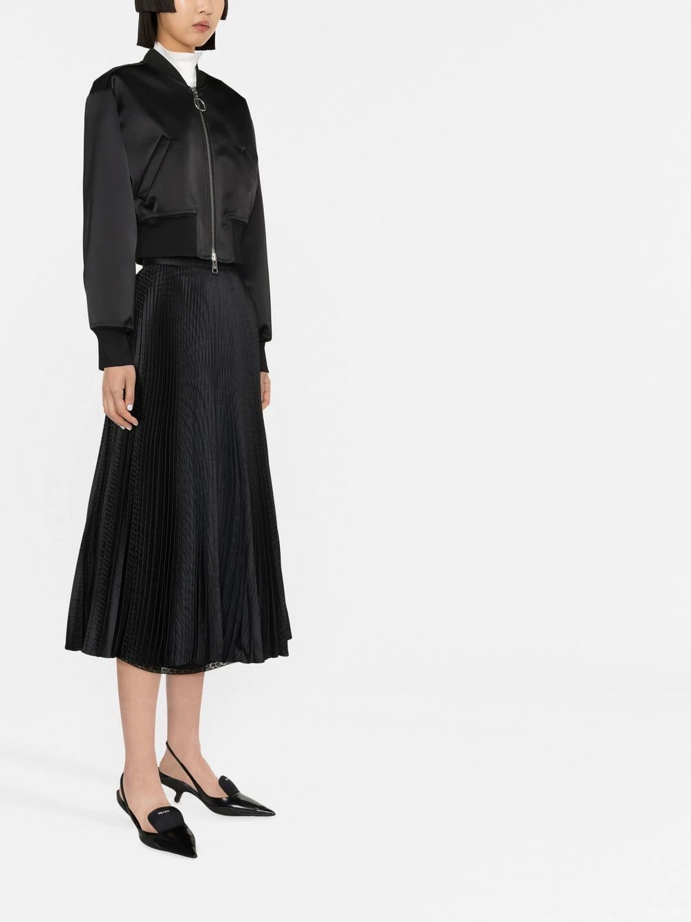 high-waisted pleated skirt - 4
