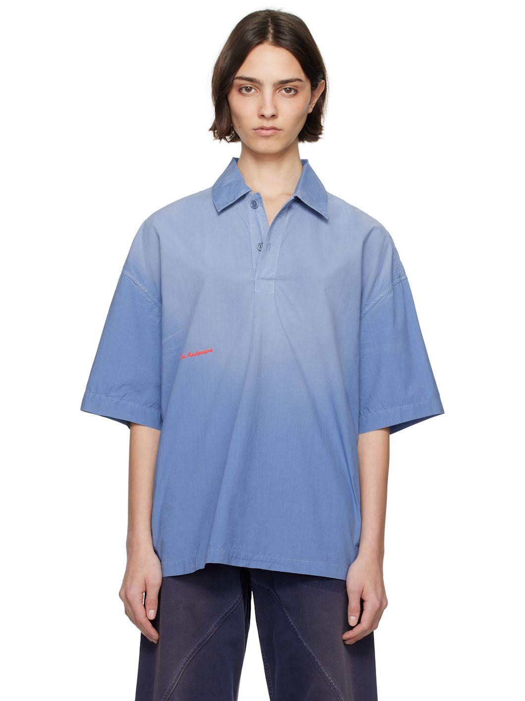 Blue Oversized Polo - 1