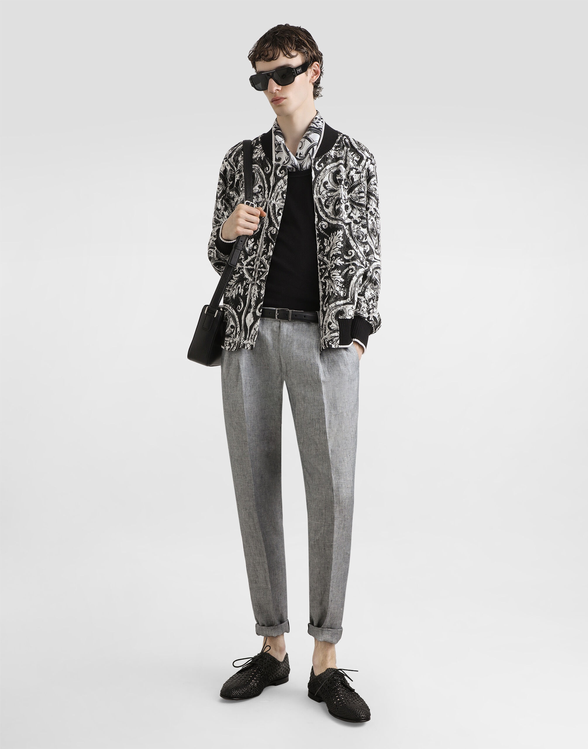Majolica-print cordonetto lace jacket - 2