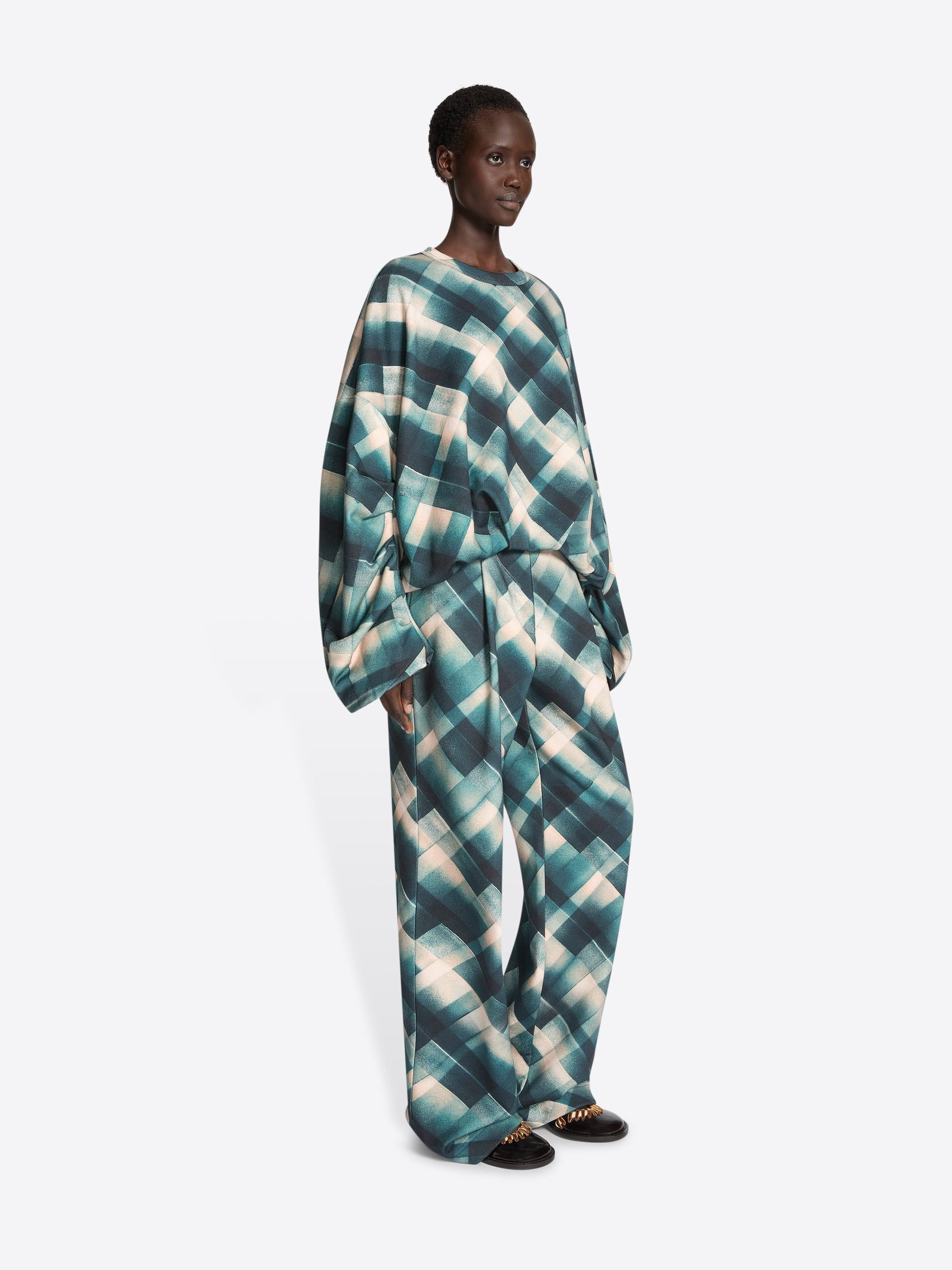 DRAPED SWEATSHIRT - 3