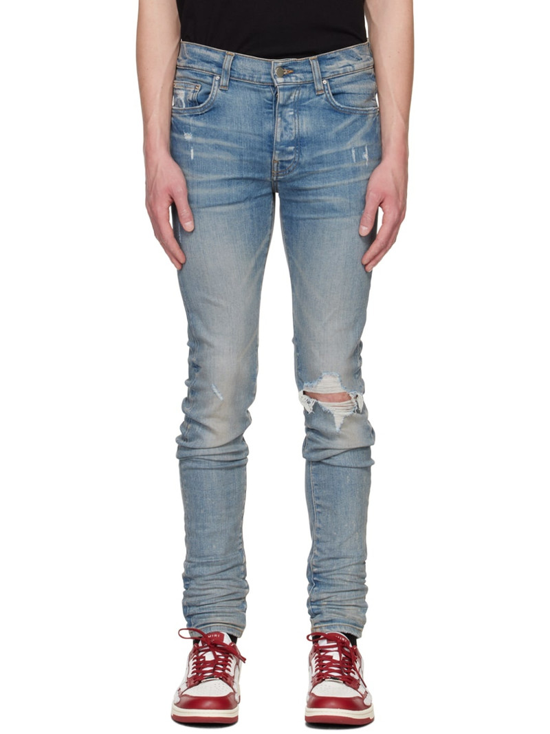 Blue Broken Jeans 1
