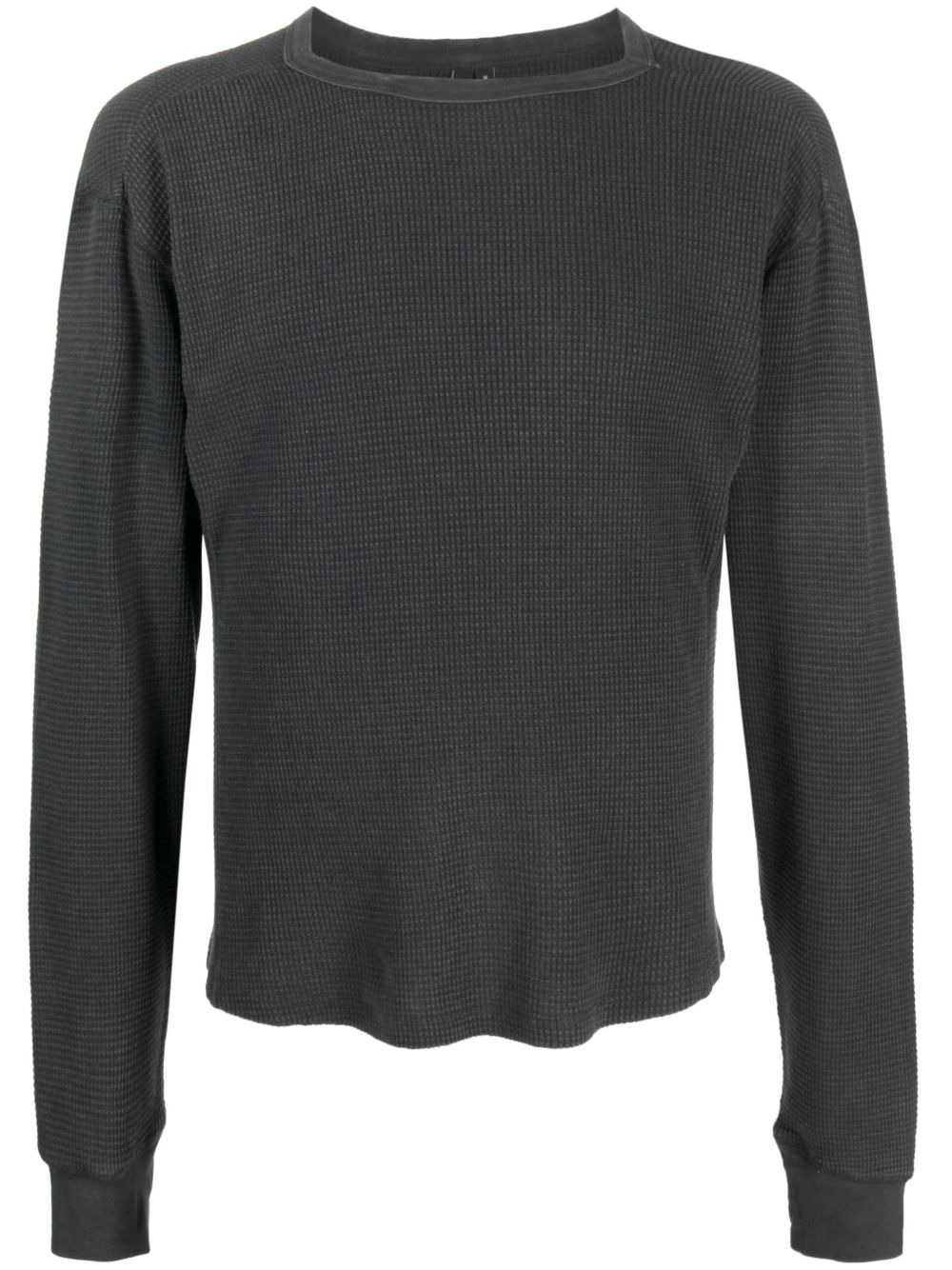 washed textured-finish jumper - 1