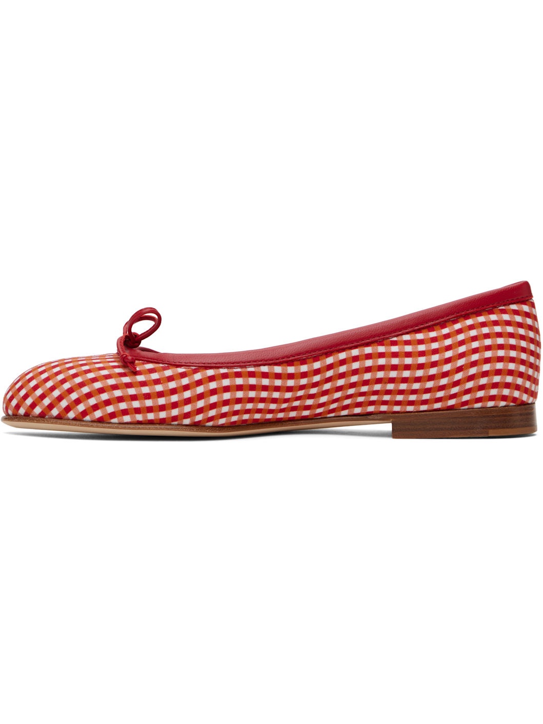 Red & White Veralli Ballerina Flats - 3