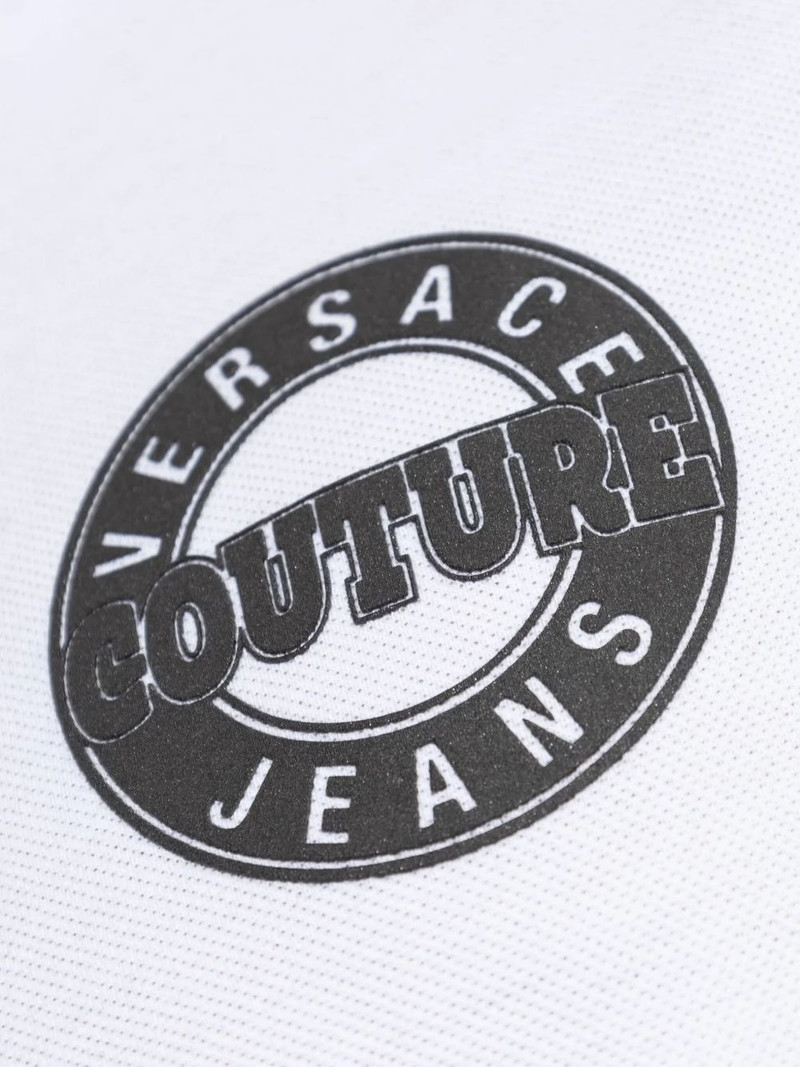 VERSACE JEANS COUTURE logo-print polo shirt outlook