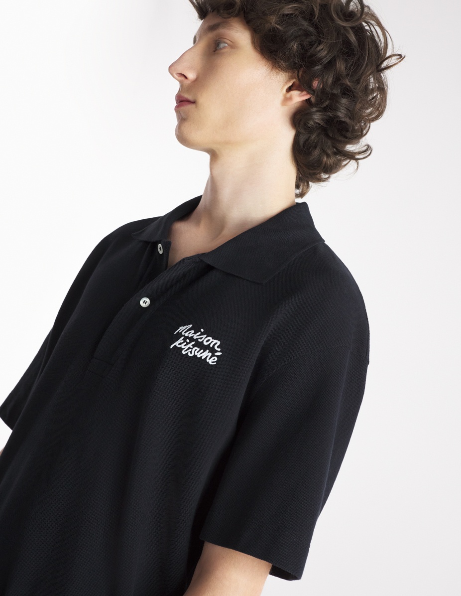 MAISON KITSUNE HANDWRITING COMFORT POLO - 4