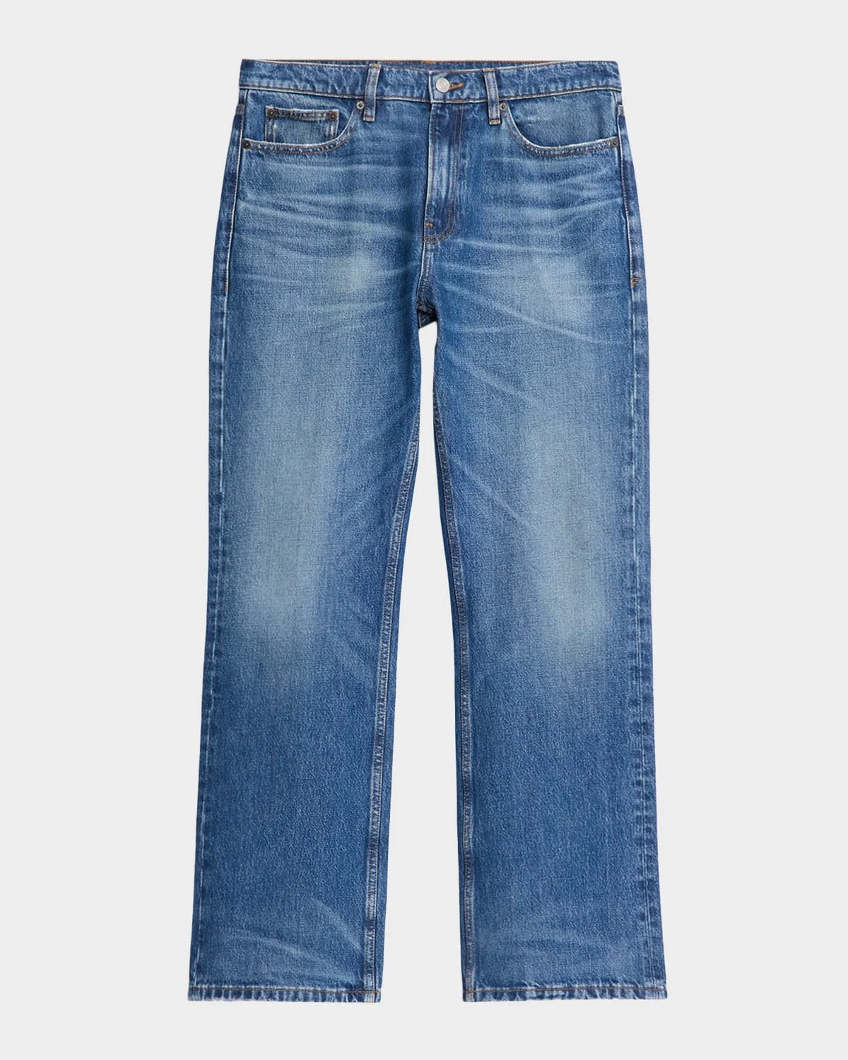 Men's D Whiskered Cotton Bootcut Jeans - 1