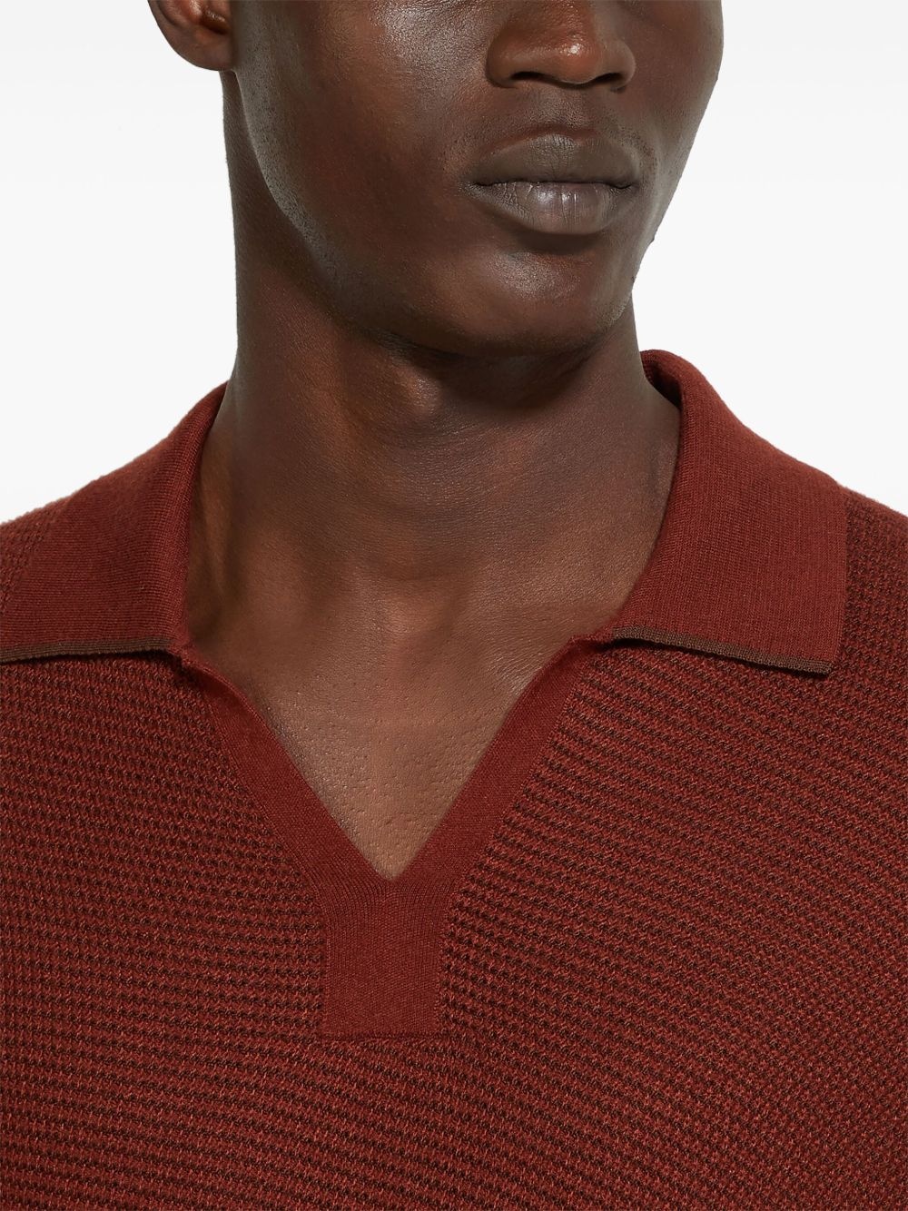 knitted polo shirt - 4