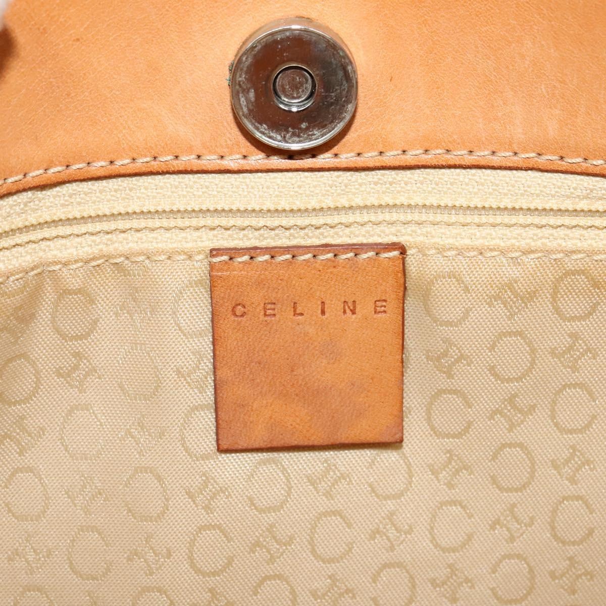 CELINE C Macadam Canvas Shoulder Bag Suede Gray - 14