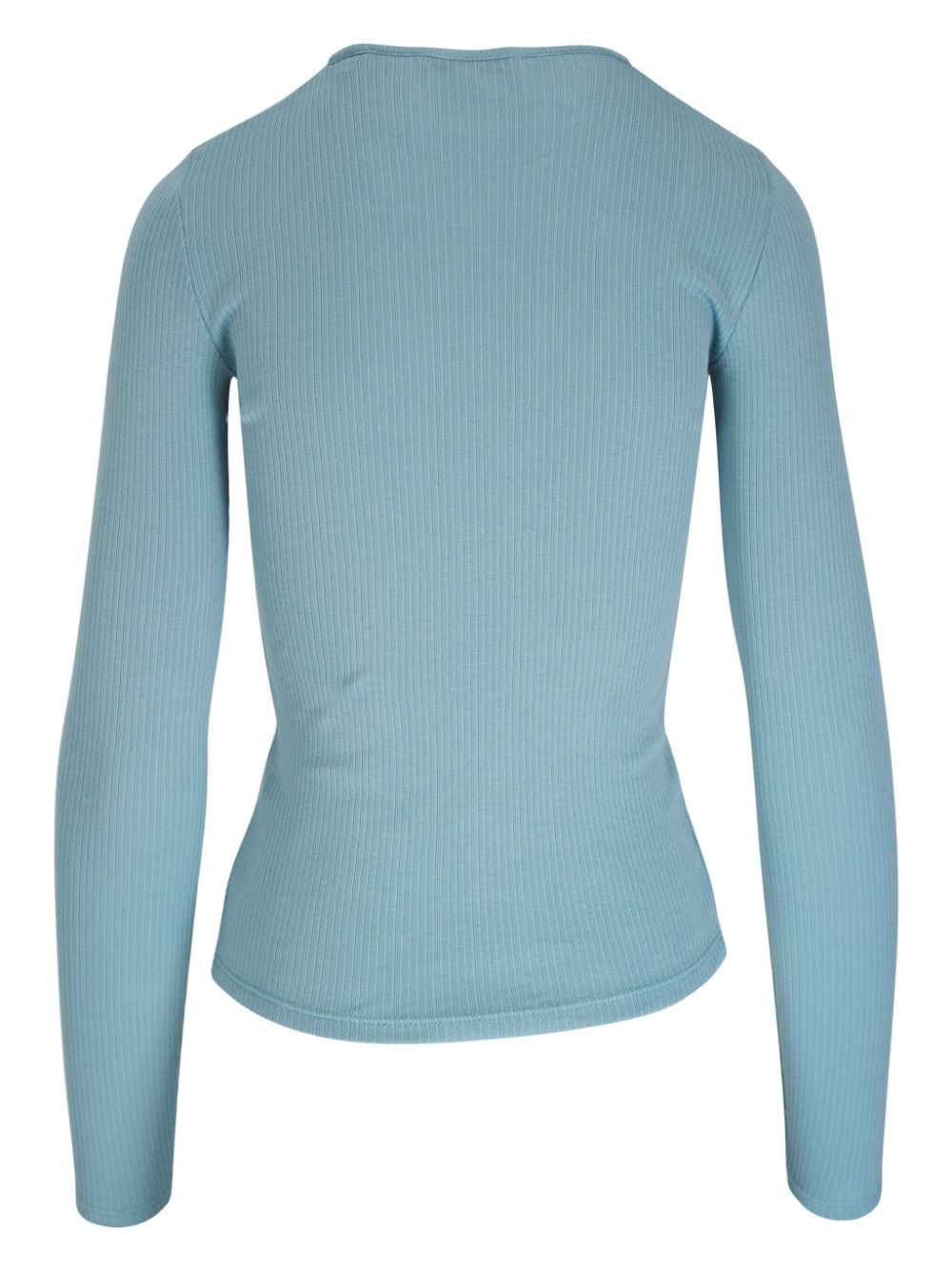ribbed-knit cotton T-shirt - 2