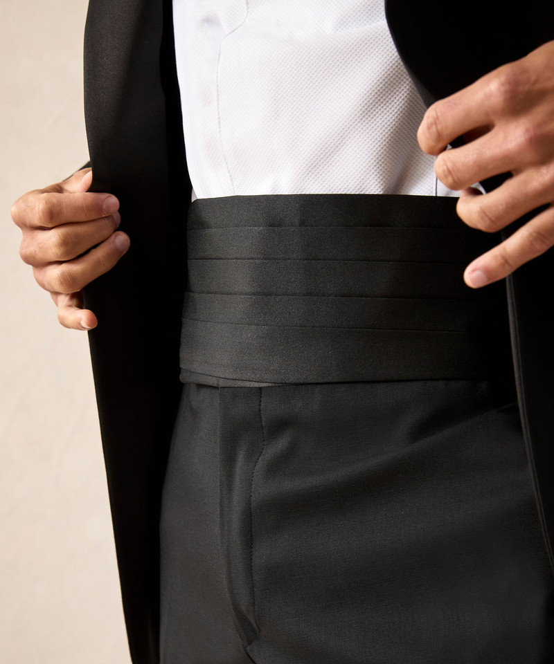 TODD SNYDER Silk Cummerbund in Black outlook