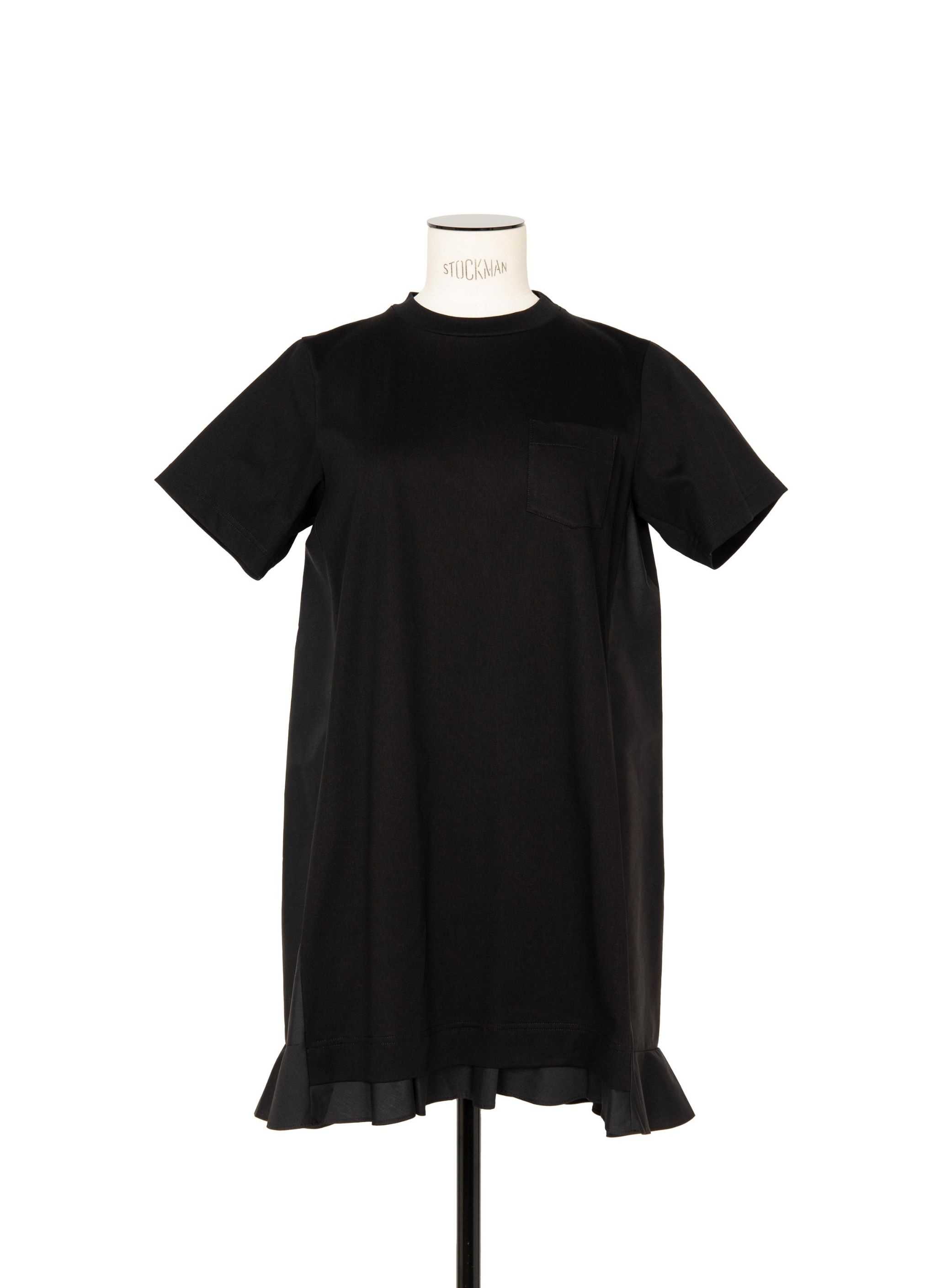 Cotton Poplin x Cotton Jersey Dress - 1