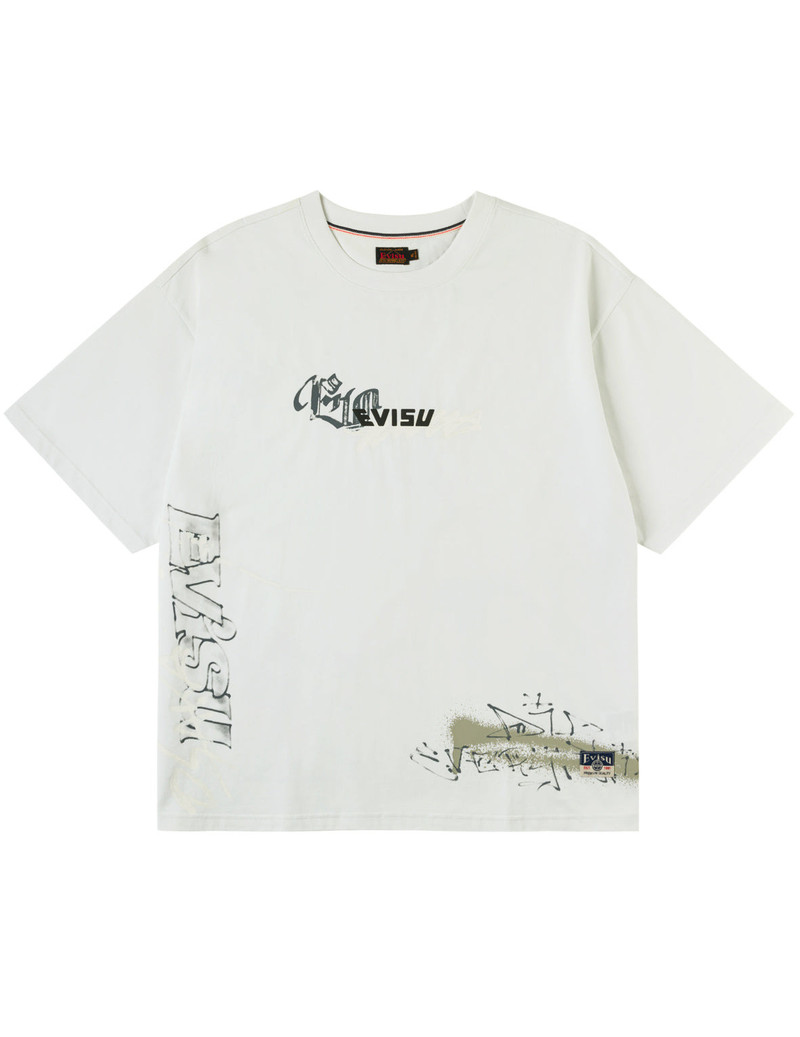 EVISU Allover EVISU Logo Graphic T-shirt outlook