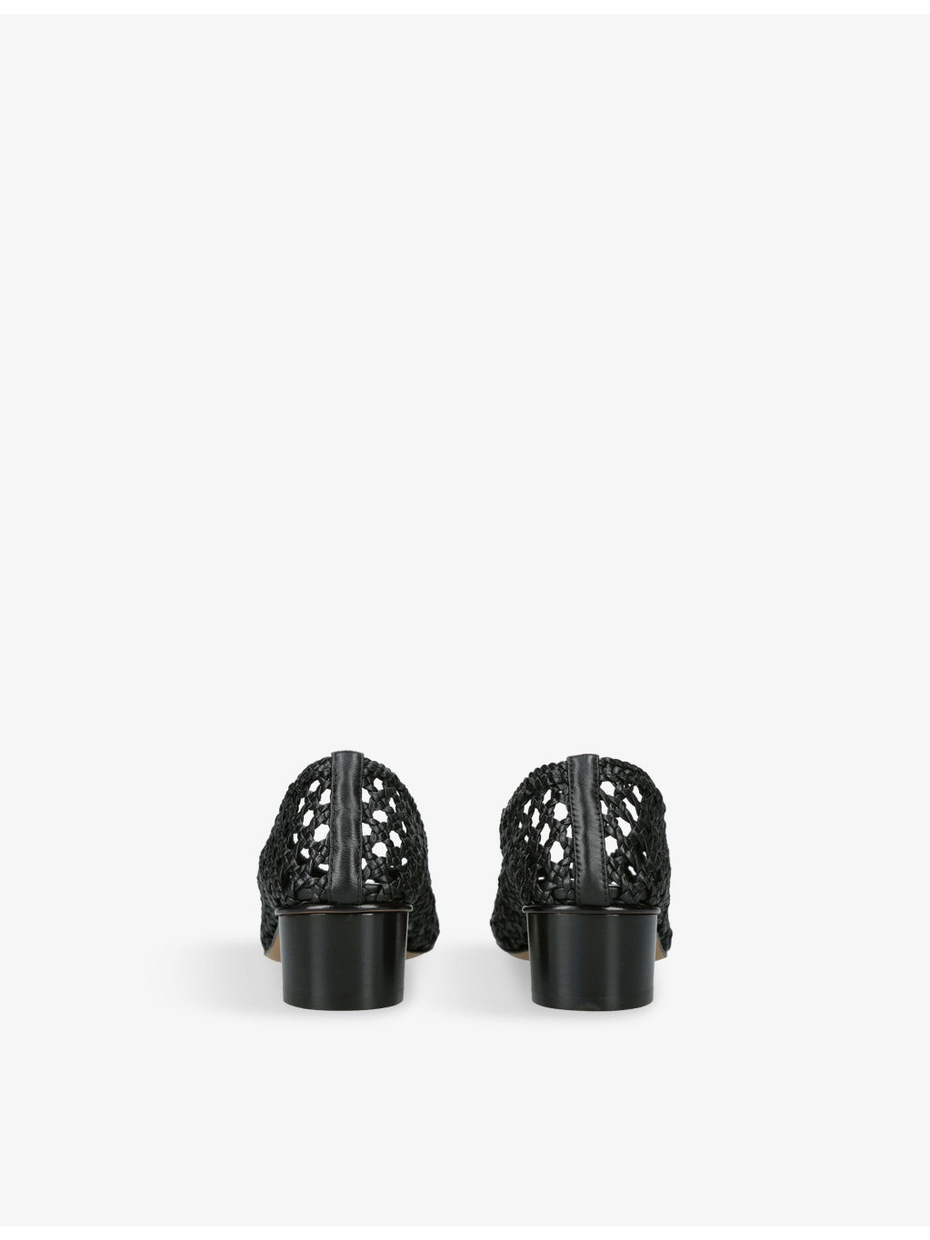 Ballet Pump Woven-Leather Heels - 4