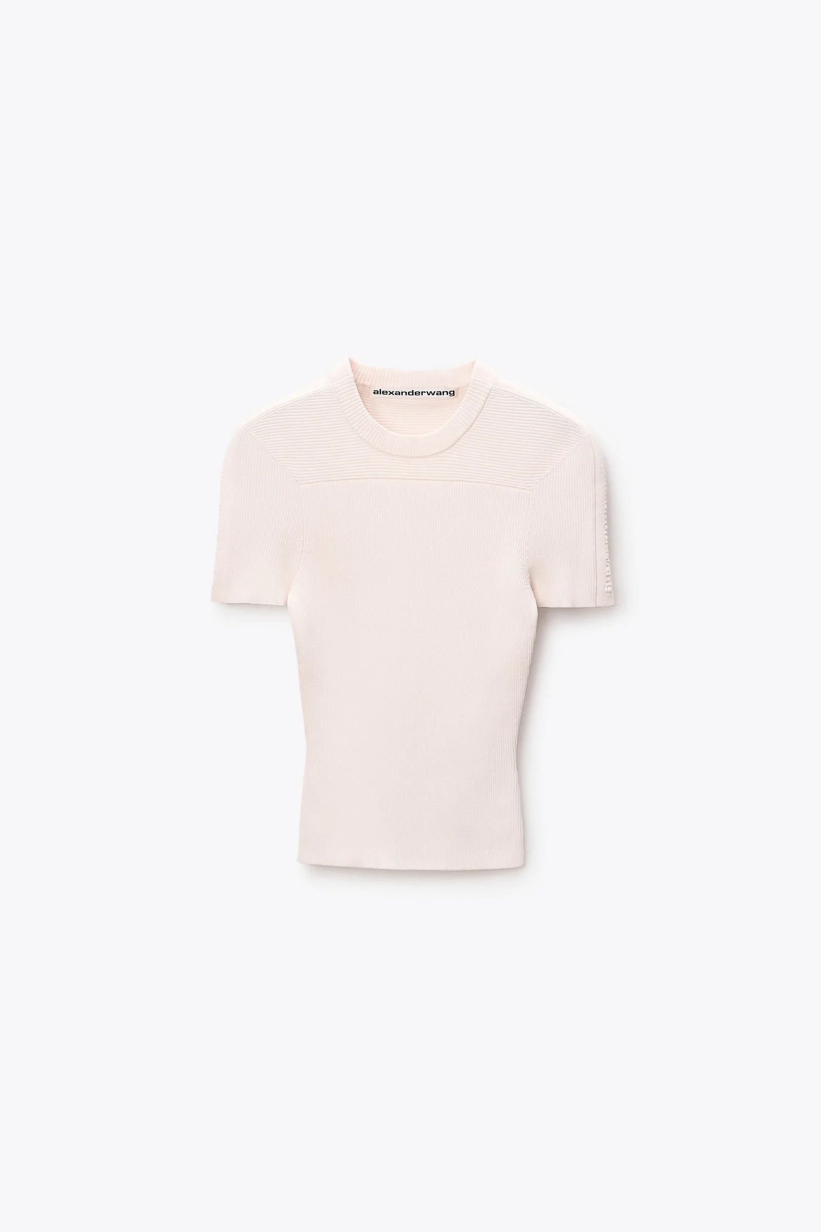 debossed logo fitted tee - 1