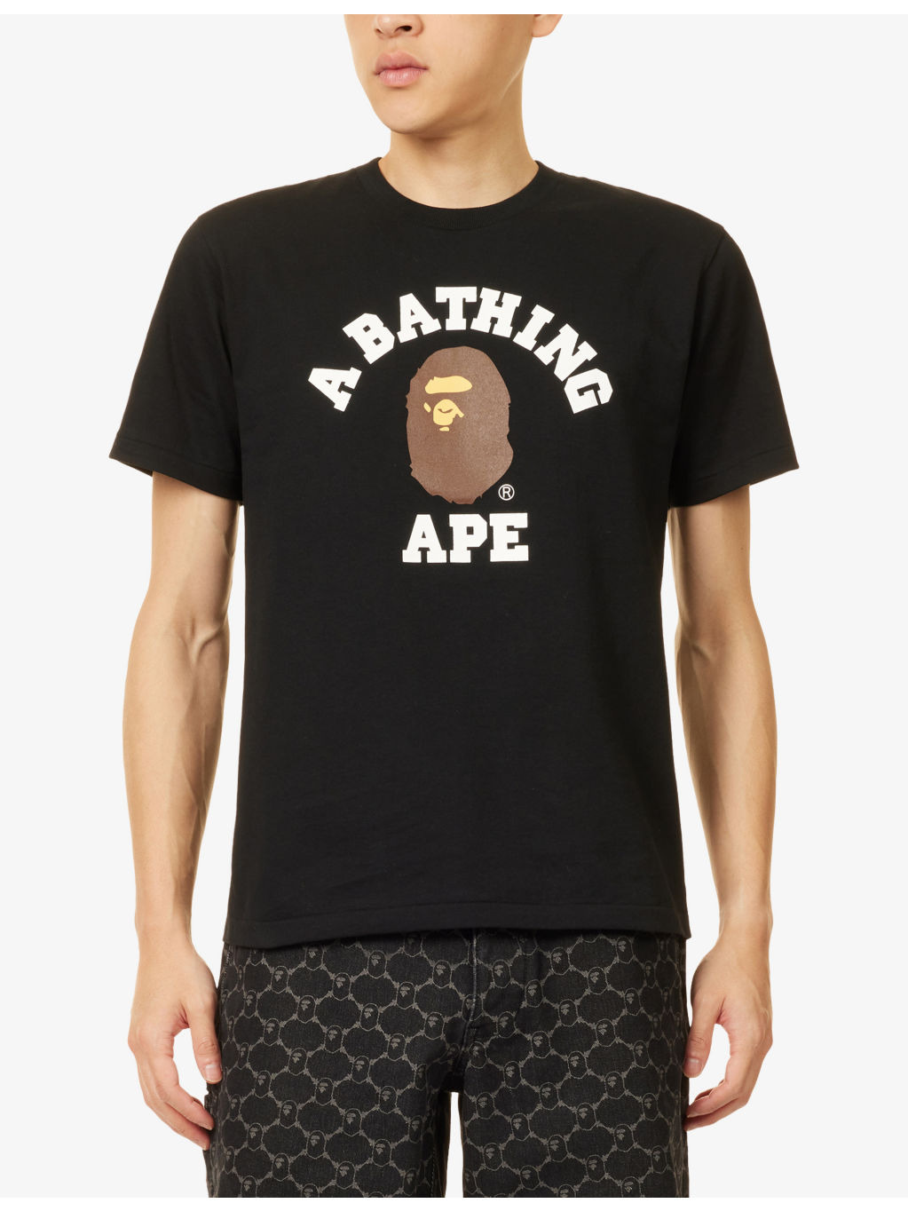 Bape College Graphic-Print Cotton-Jersey T-Shirt - 3
