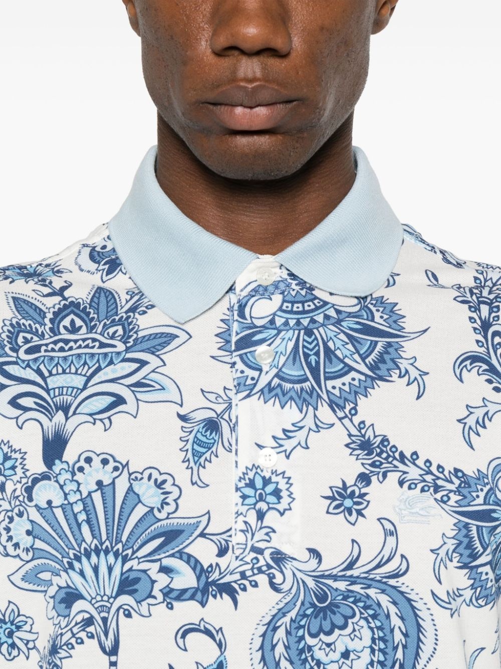 paisley polo shirt - 4