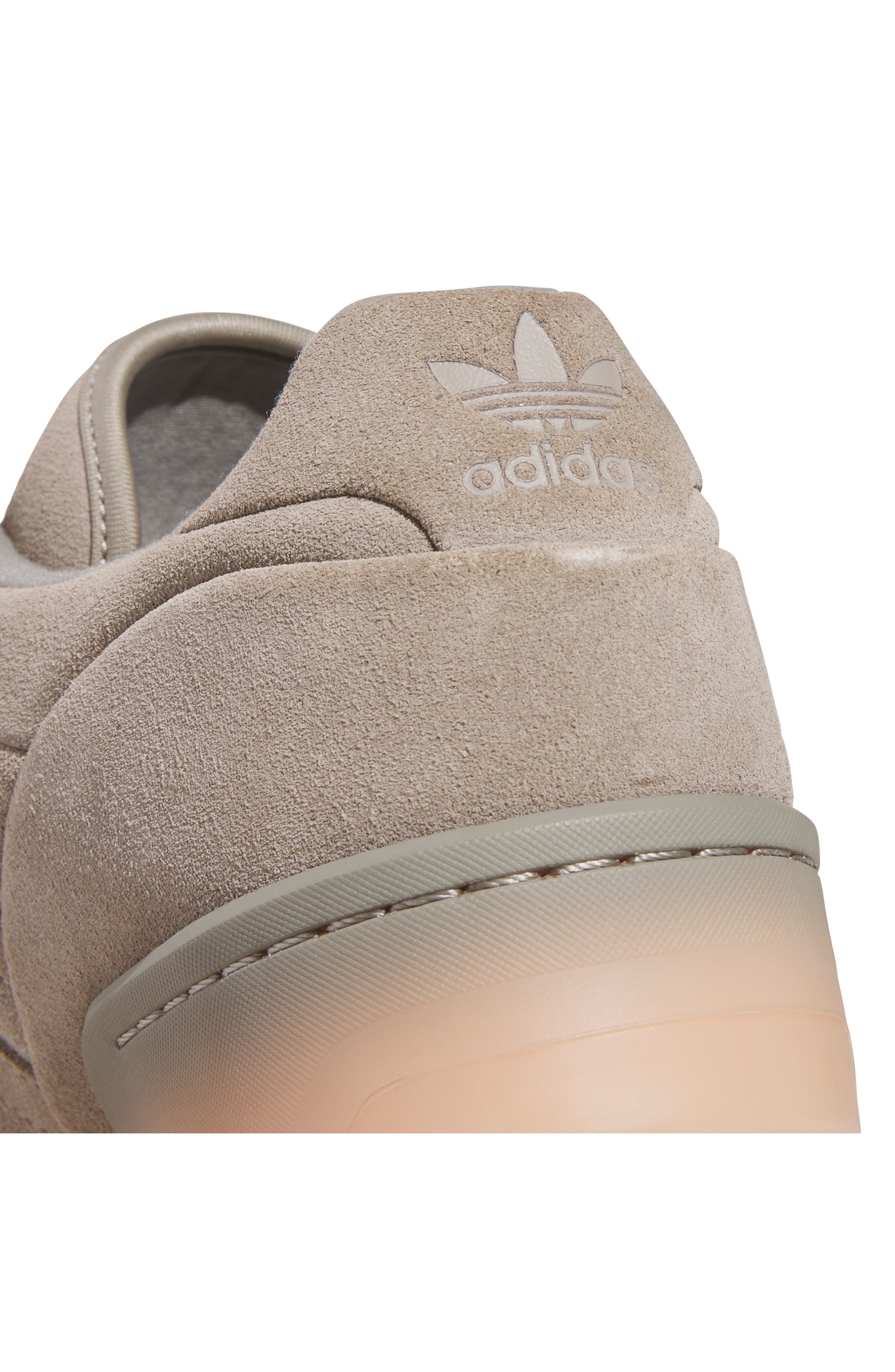 adidas Rivalry Lux Low Top Basketball Sneaker in Putty Beige/Powder Coral at Nordstrom - 8