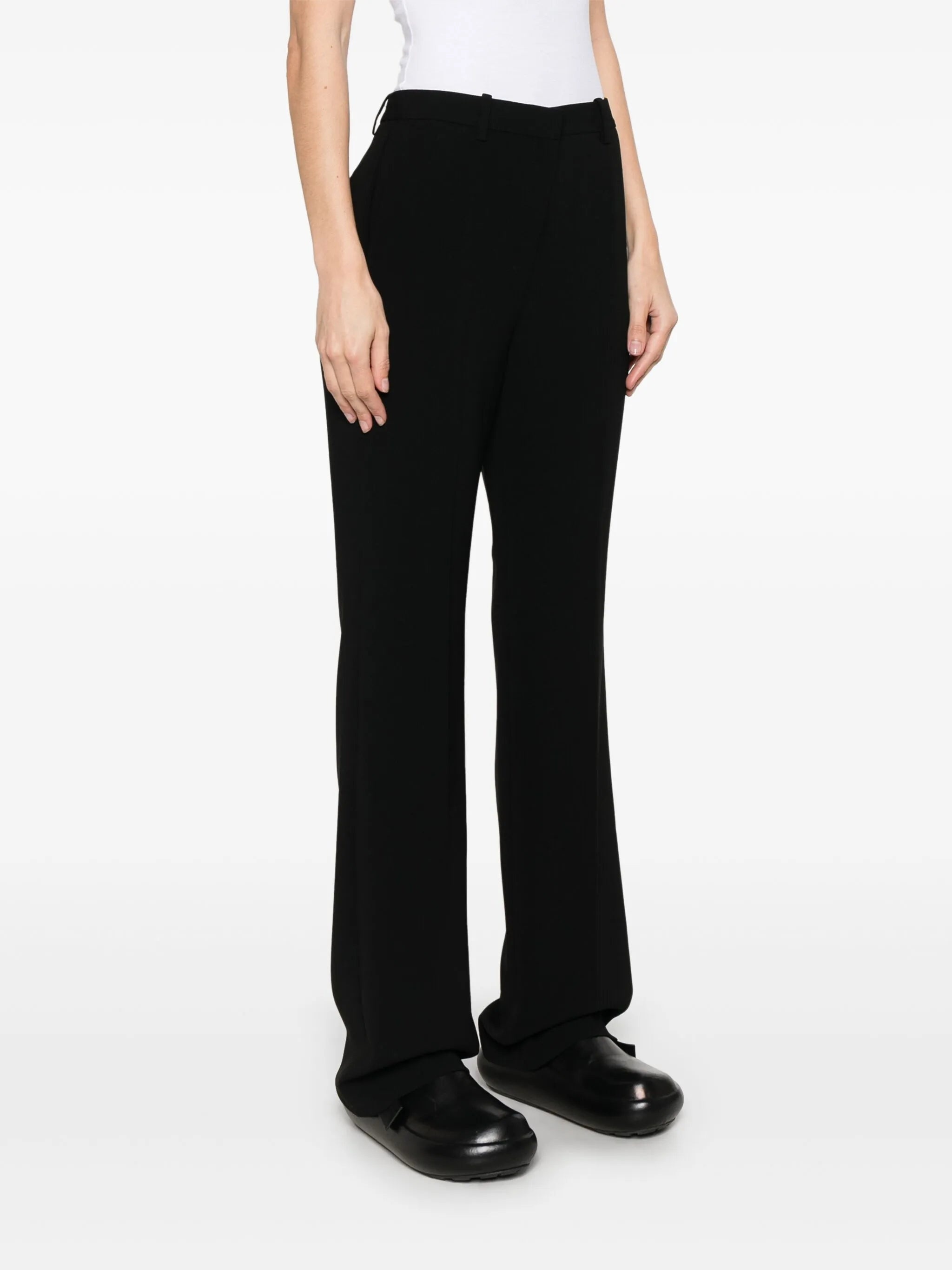 Straight-leg Crepe Trousers - 4