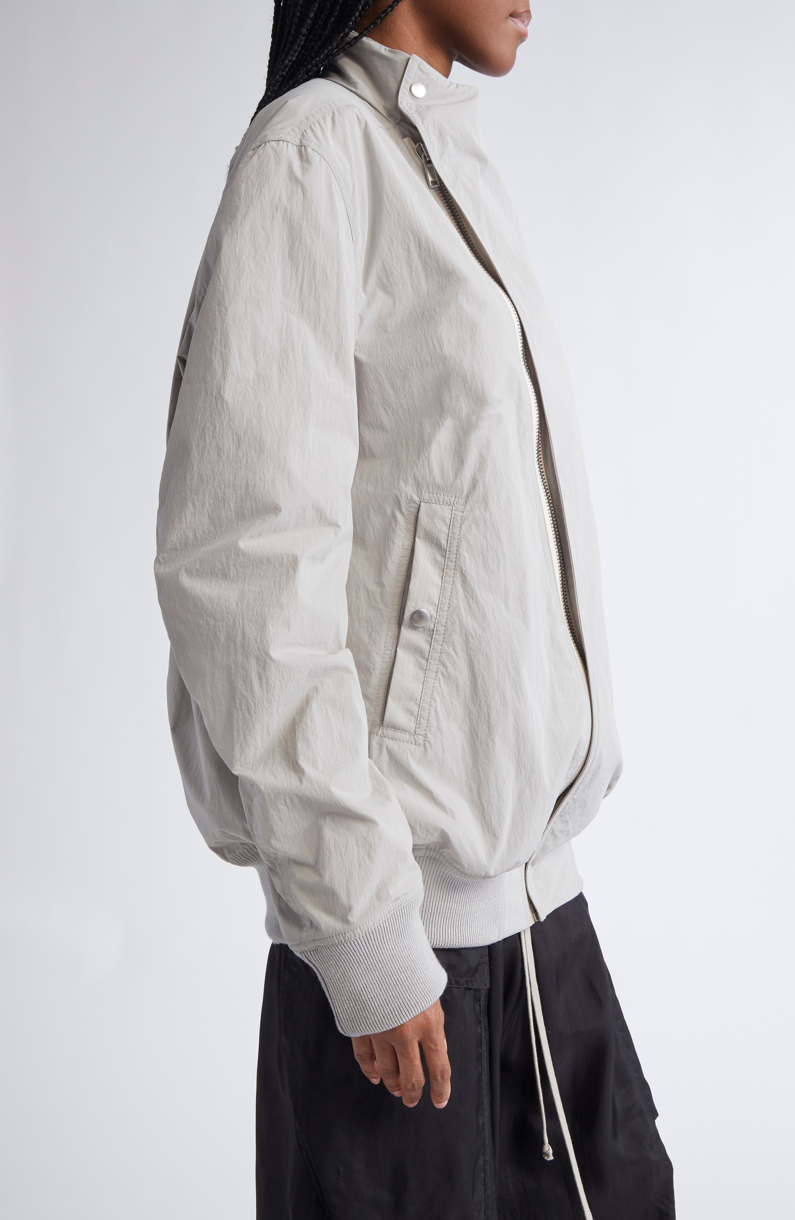 Rick Owens Hollywood Leopard Print Trench Coat in Pearl at Nordstrom - 4