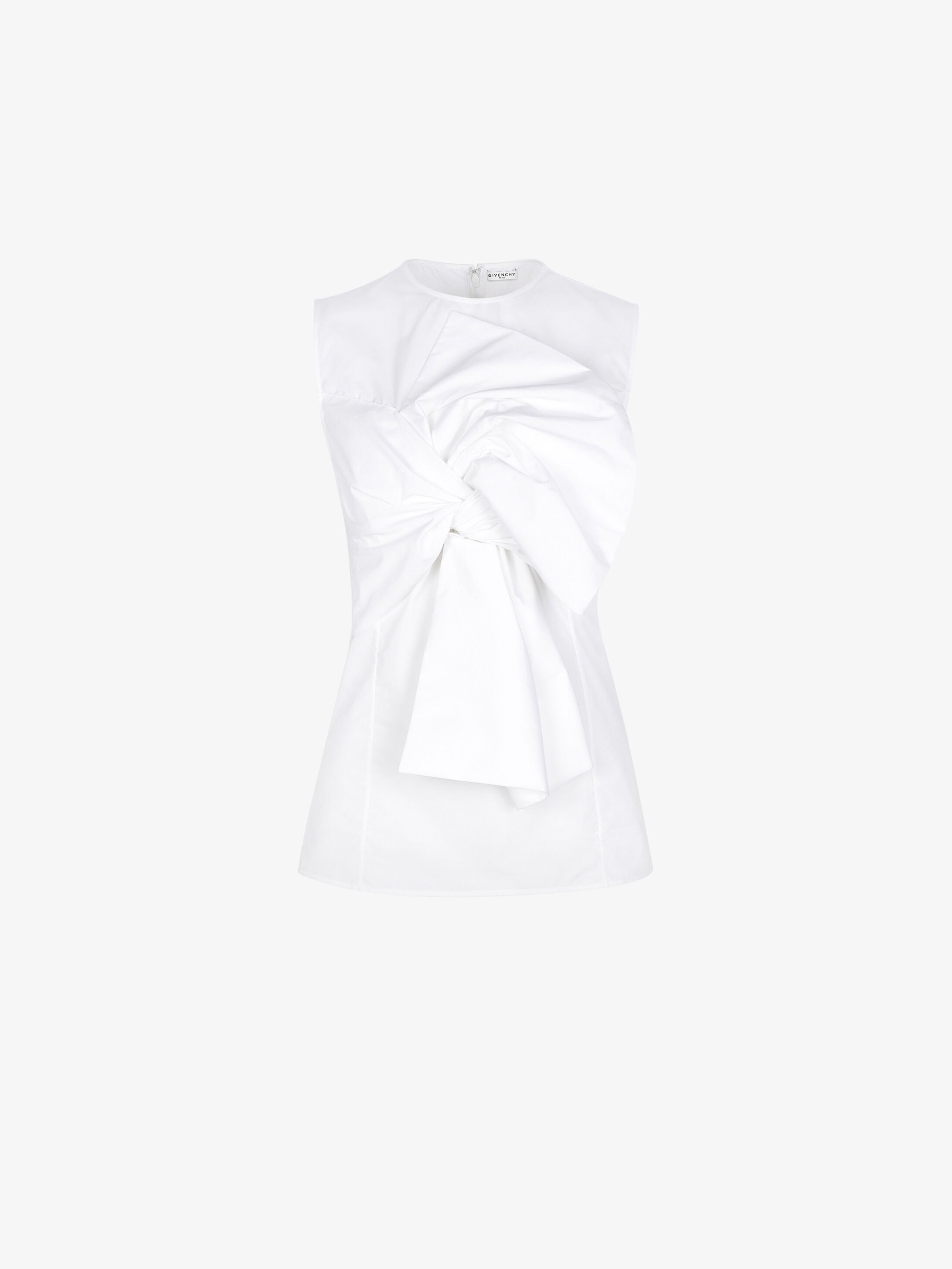 Sleeveless top with oversized bow - 1