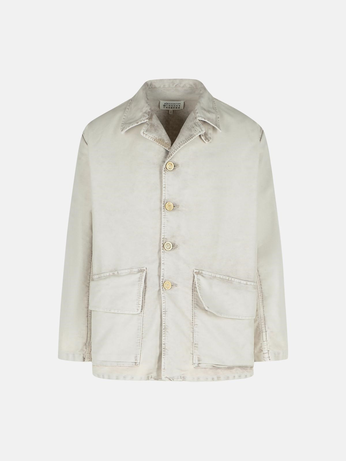 GRAY COTTON JACKET - 1