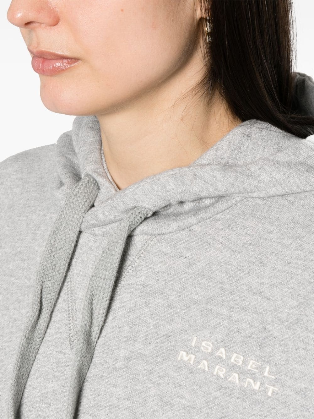 Sylla embroidered-logo hoodie - 5