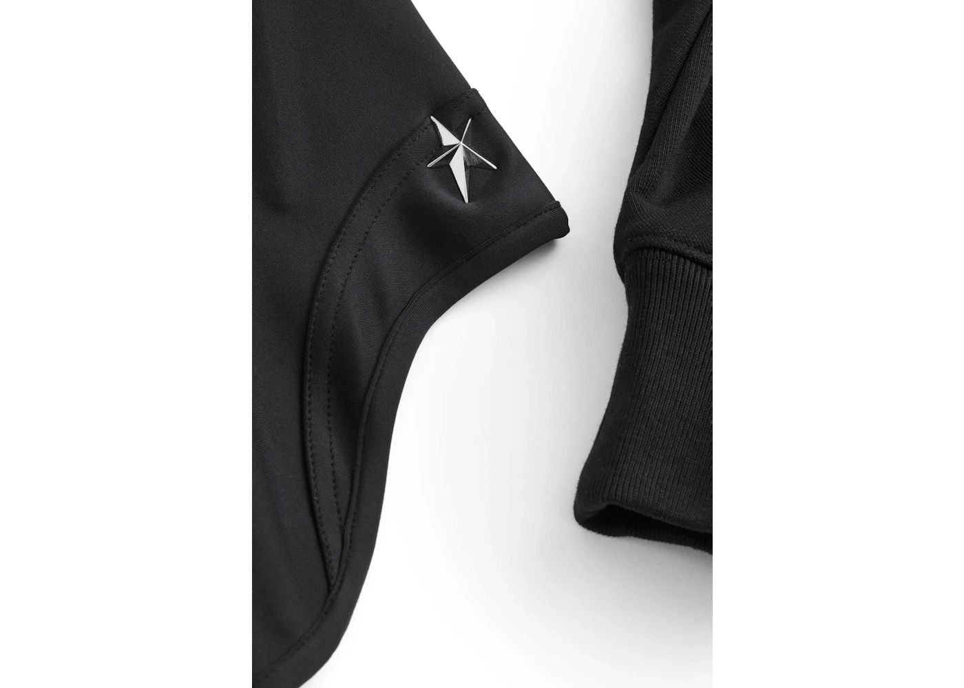Mugler H&M Corset-Waist Hooded Jacket Black - 2