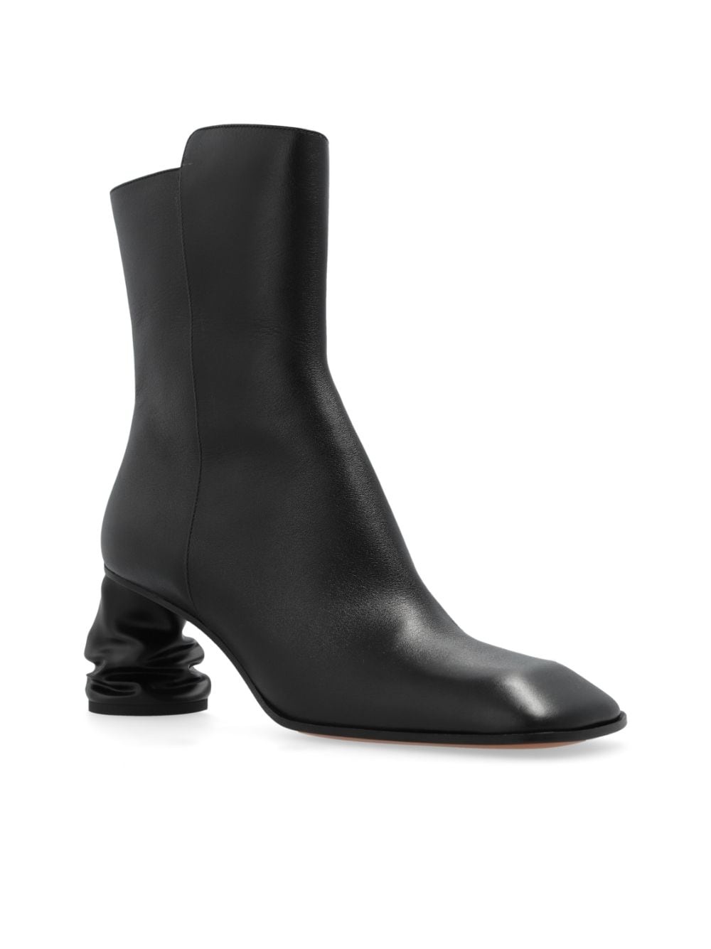70mm leather boots - 4