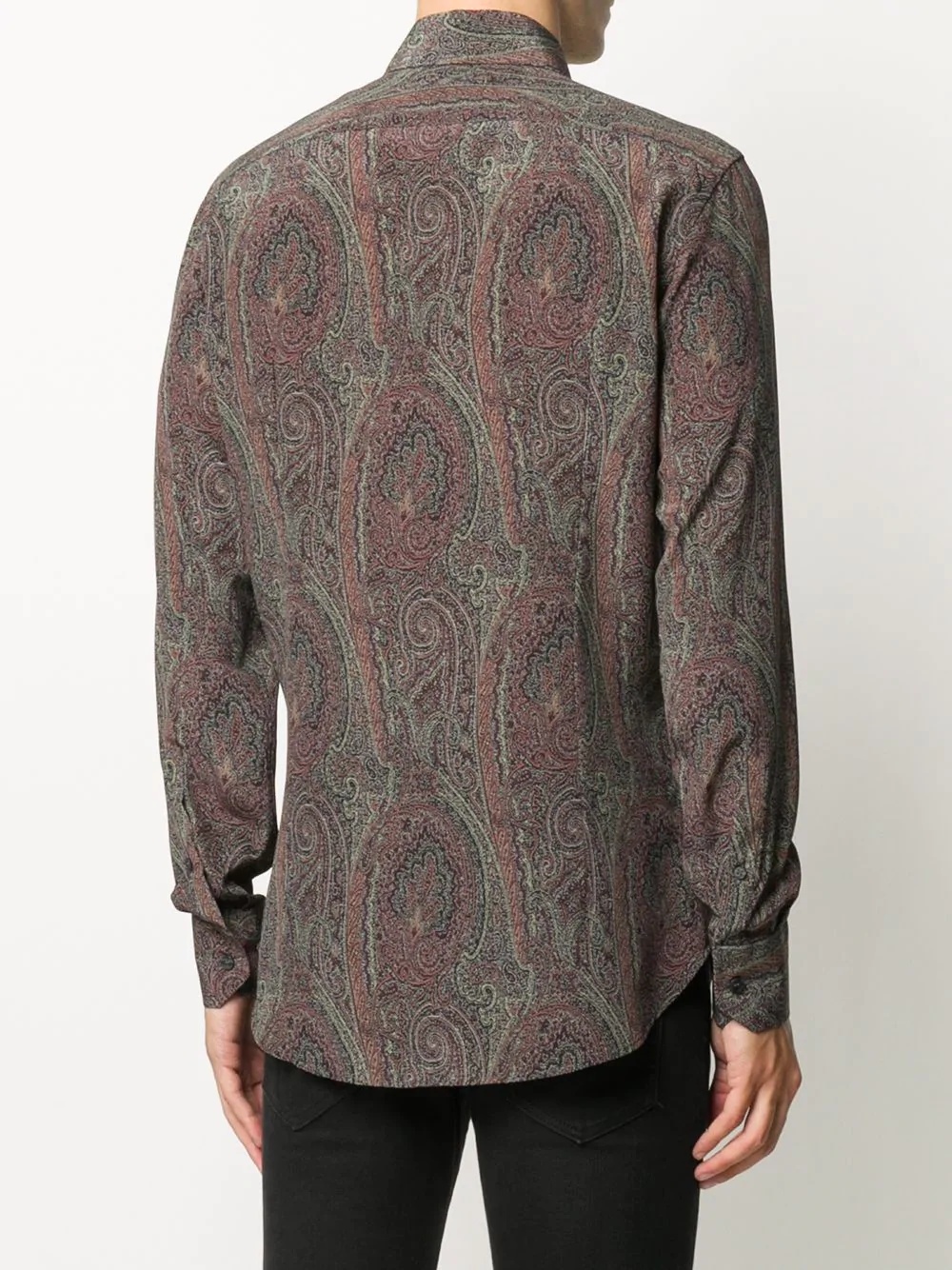 paisley-print silk shirt - 4