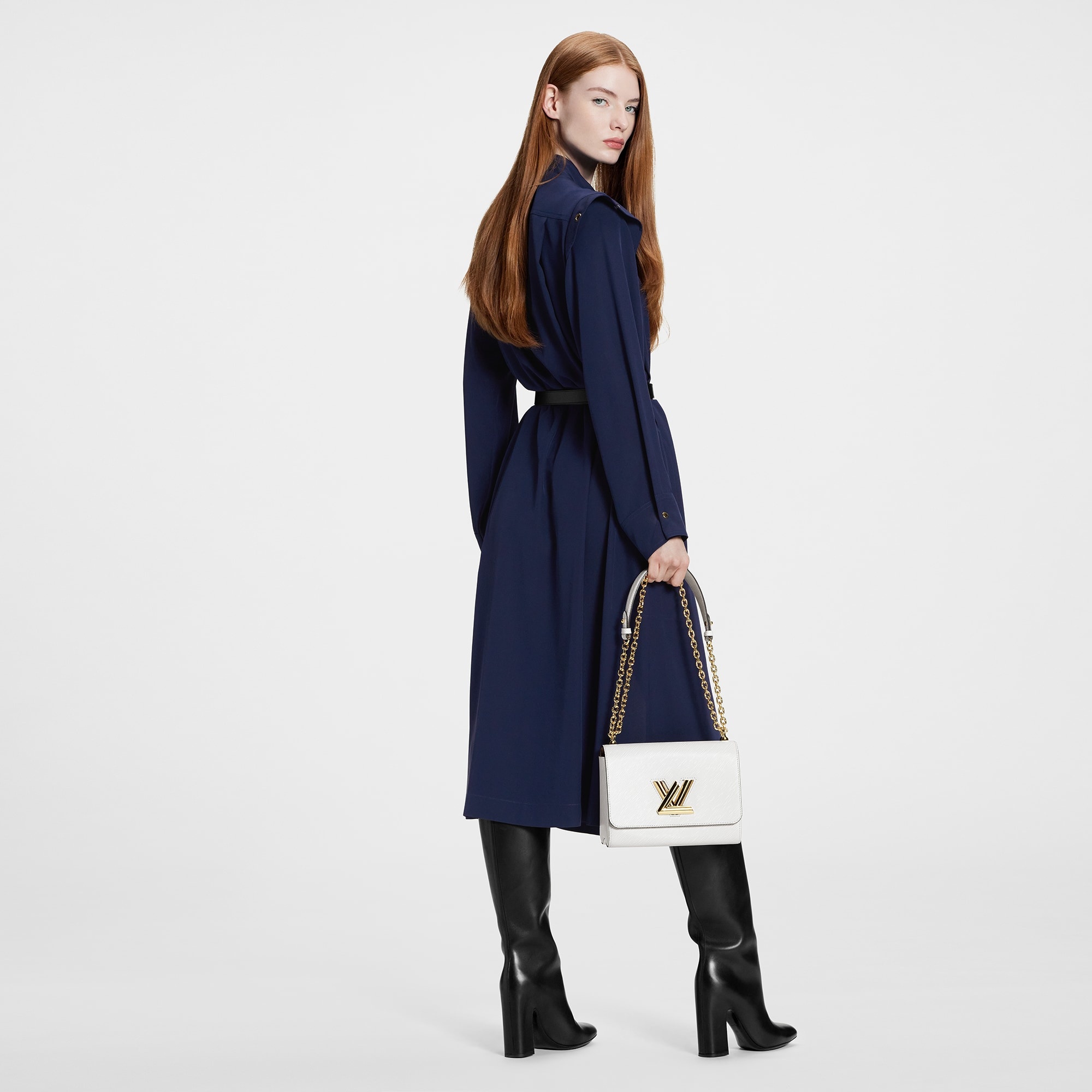 Long-Sleeved Epaulette Shirt Dress - 3