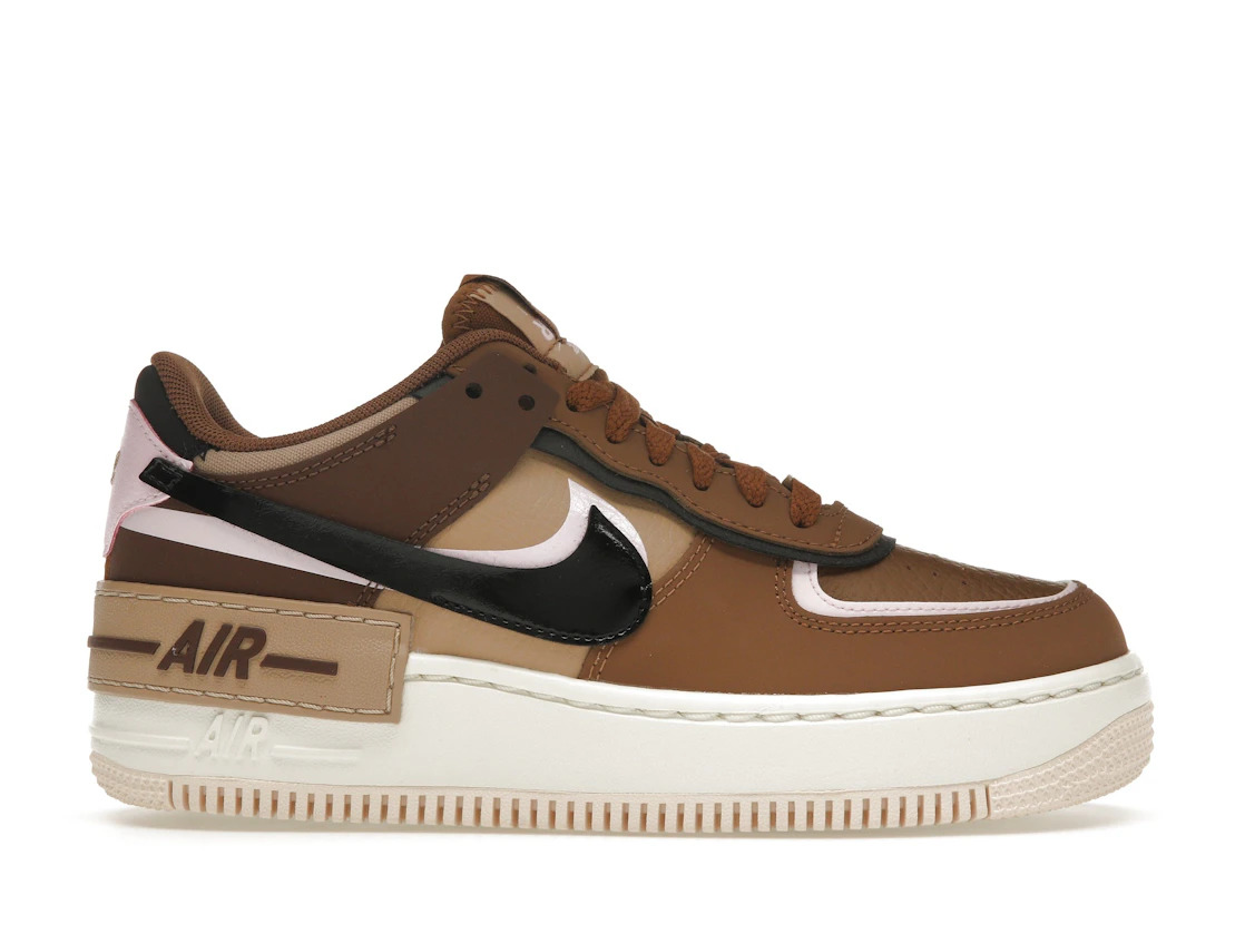 Nike Air Force 1 Low Shadow Light British Tan Pink Foam (Women's) - 1