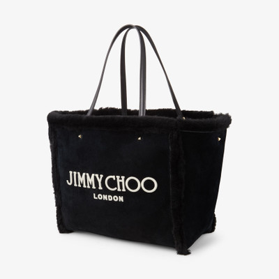 JIMMY CHOO Avenue Tote Bag
Black Suede and Shearling Tote Bag with Jimmy Choo Embroidery outlook