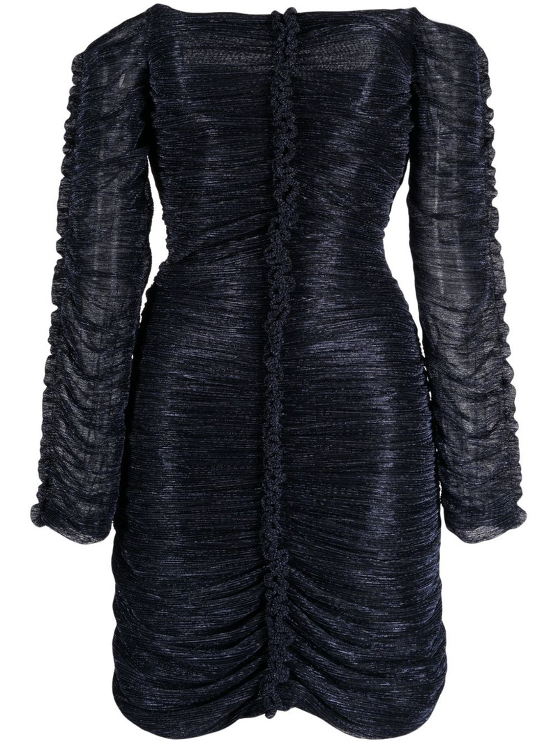 off-shoulder ruched minidress 1