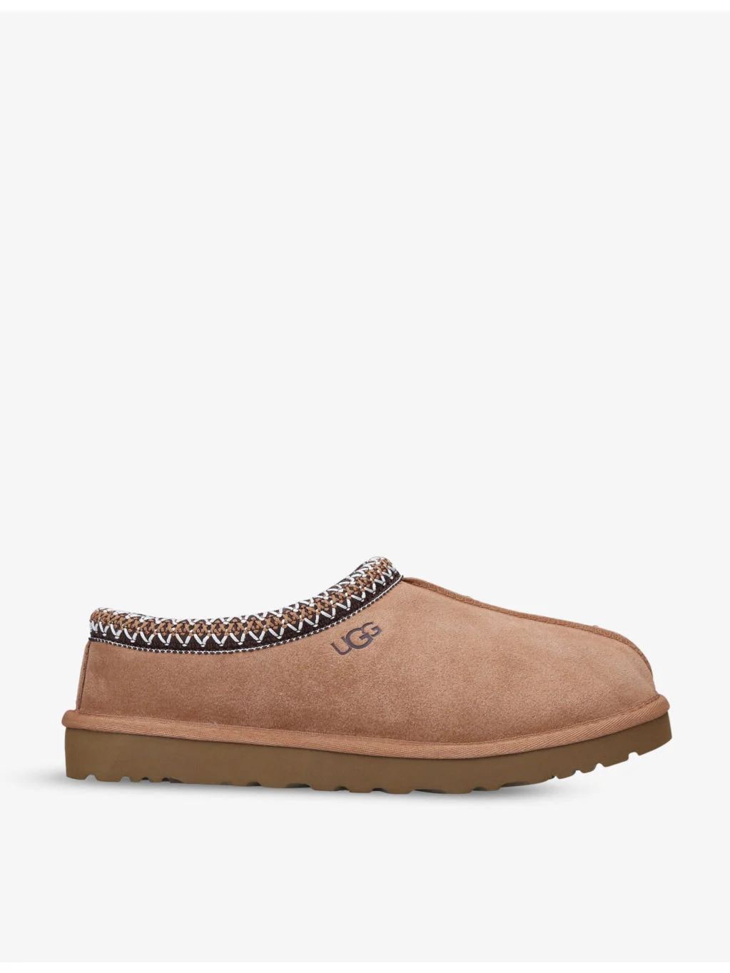 Tasman shearling-lined suede slippers - 1