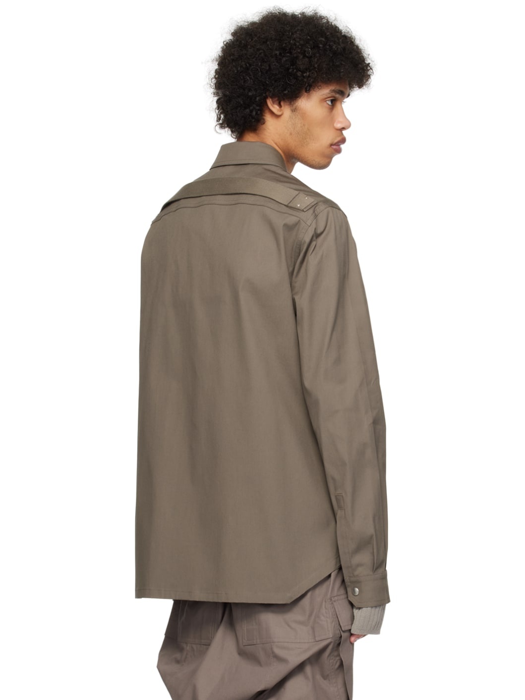 Gray Press-Stud Shirt - 3