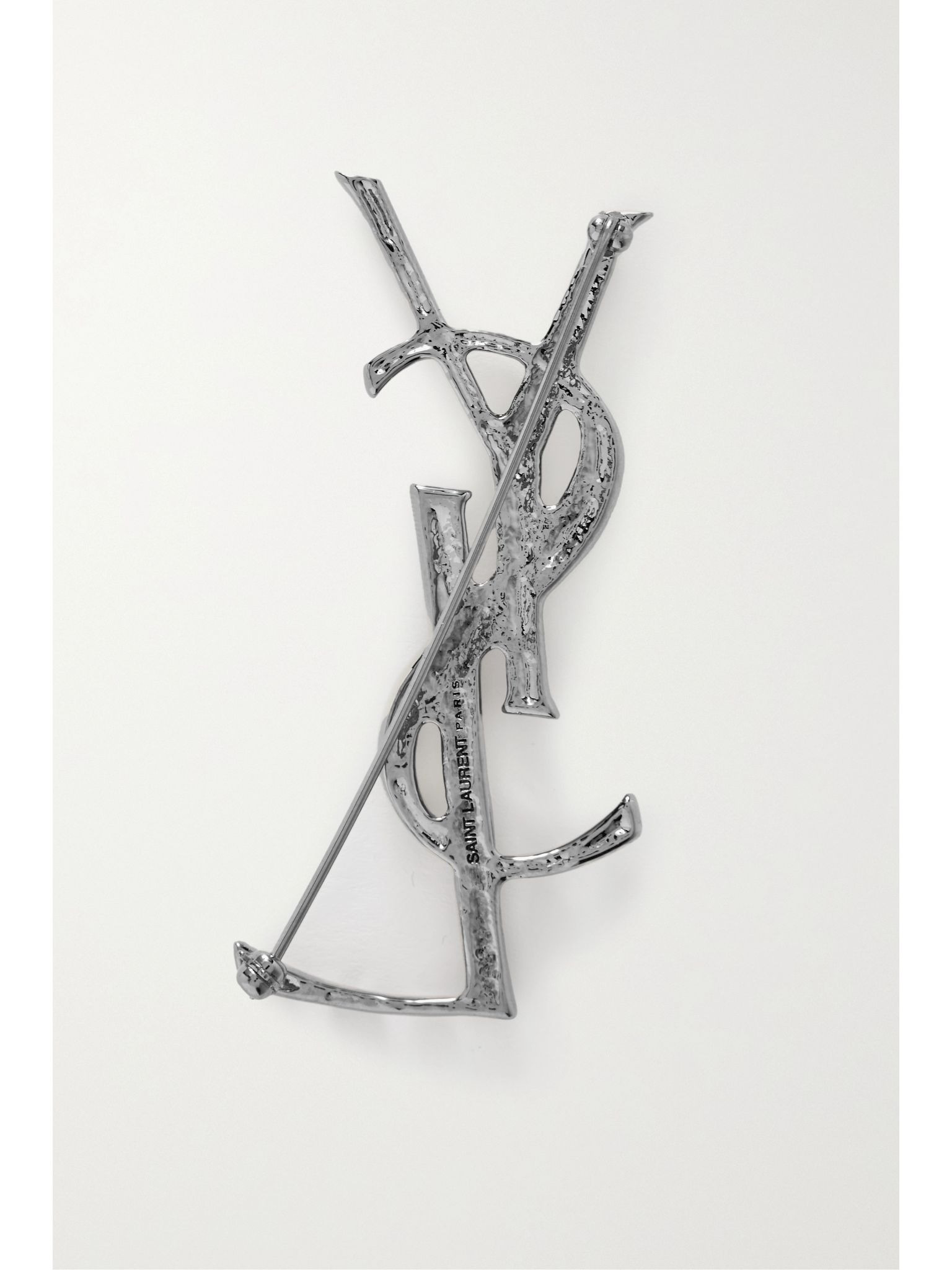 Silver-tone brooch Silver - 3