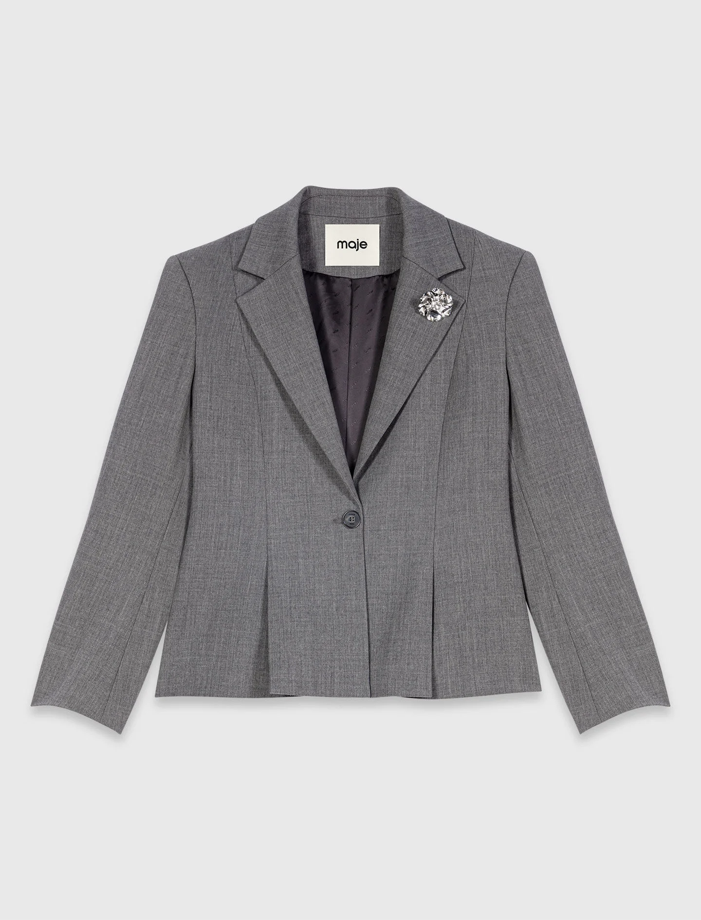 Short Bar-style suit jacket - 1