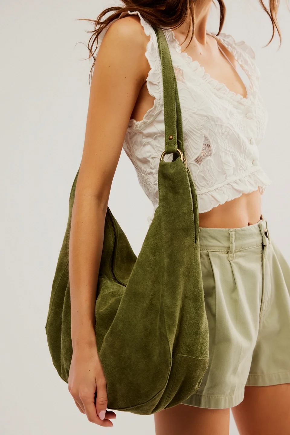Roma Suede Tote Bag - 1